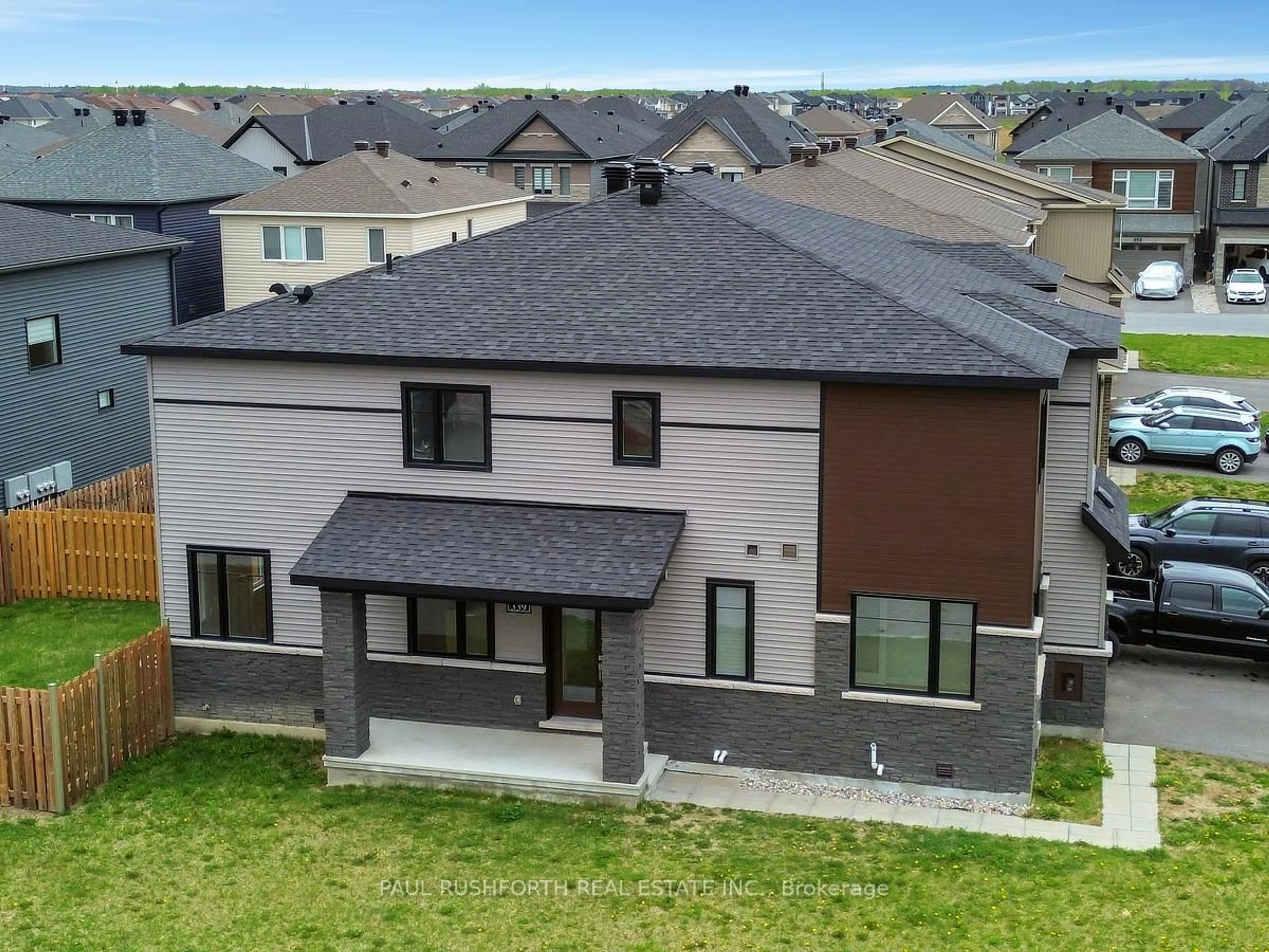 A pic from outside/outdoor area/front of a property/back of a property/a pic from drone, unknown for 339 Blossom Pass Terr, Ottawa Ontario K4A 5P2