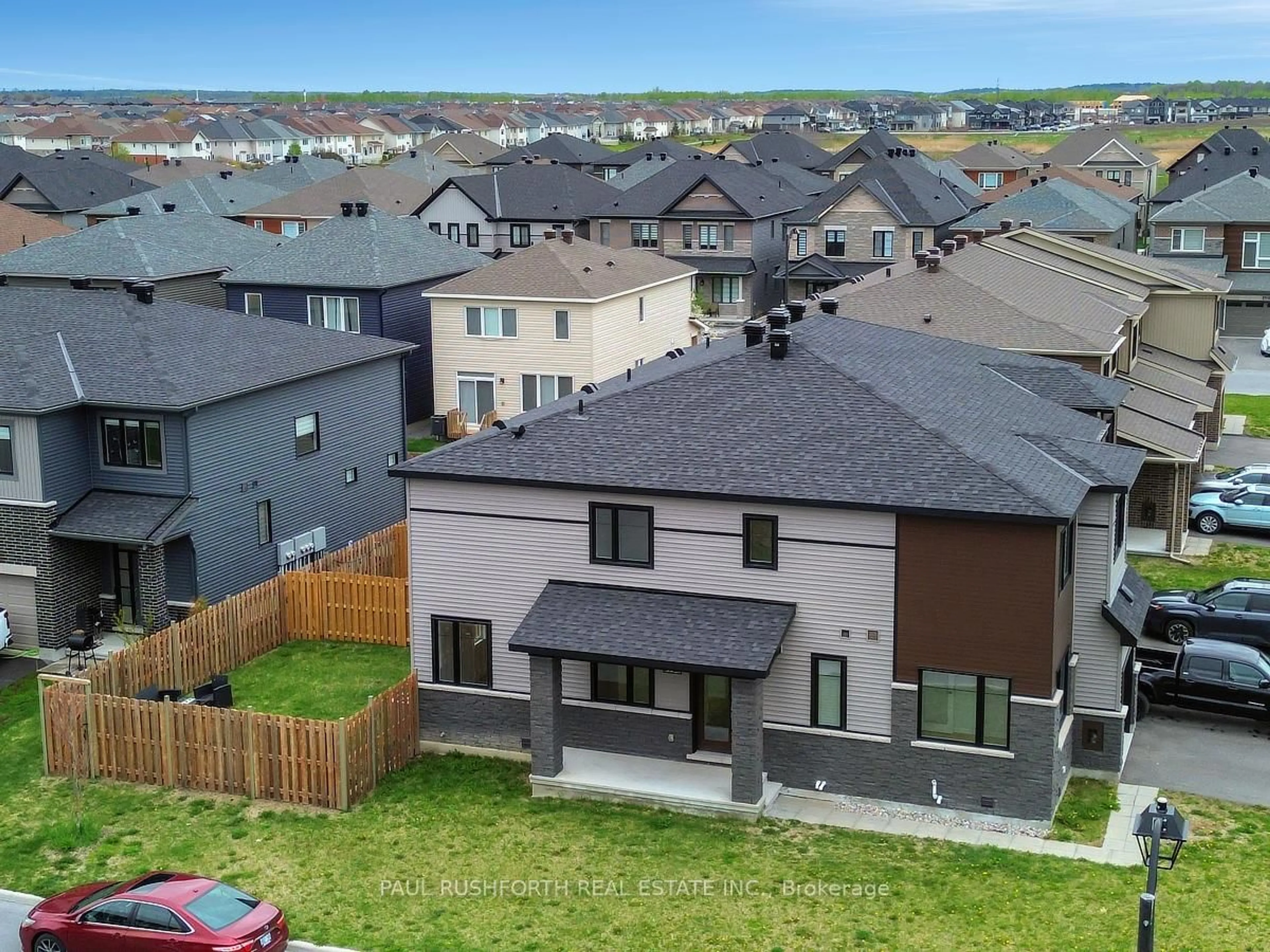 A pic from outside/outdoor area/front of a property/back of a property/a pic from drone, mountain view for 339 Blossom Pass Terr, Ottawa Ontario K4A 5P2