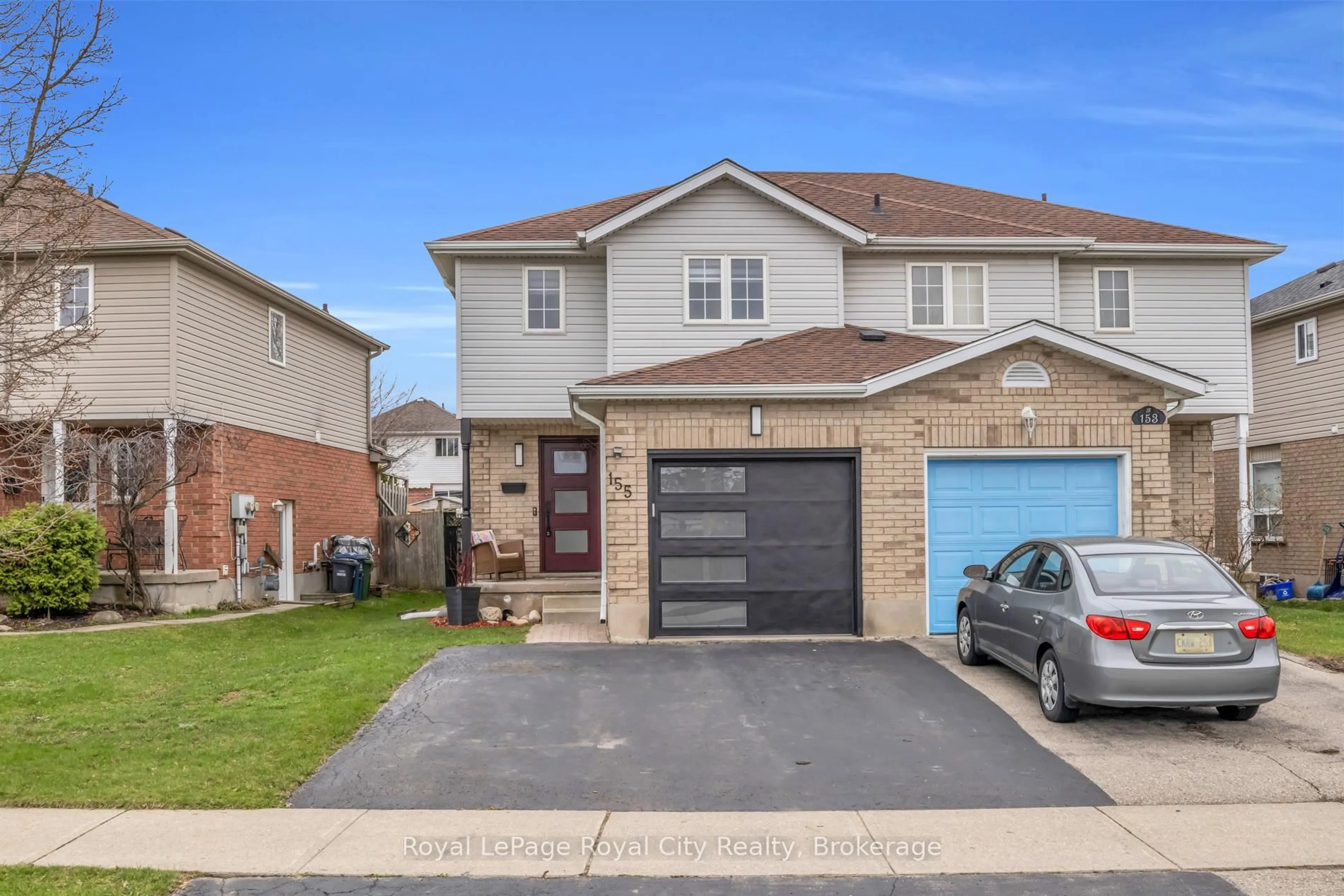 Home with brick exterior material, street for 155 Stephanie Dr, Guelph Ontario N1K 1X7
