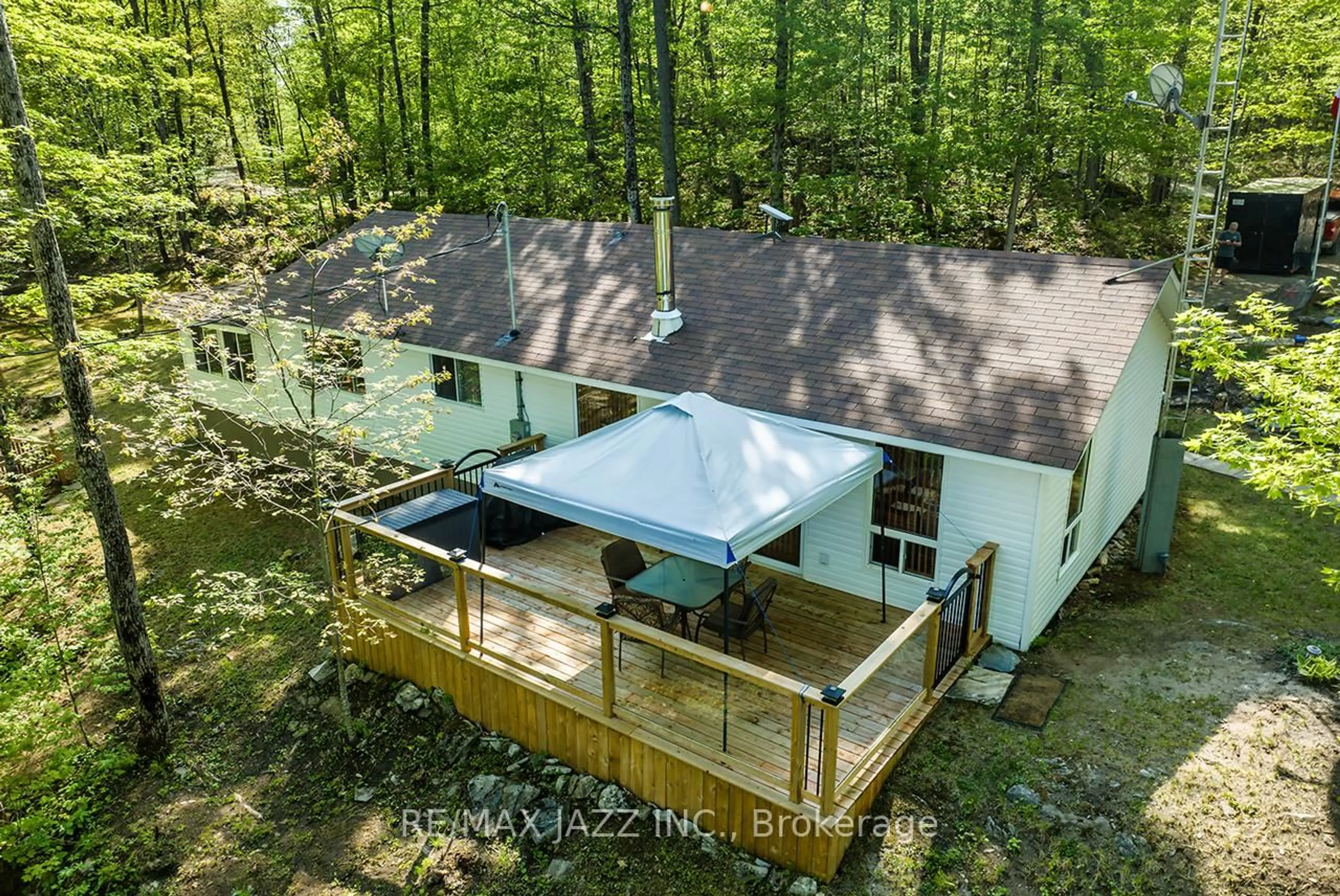 A pic from outside/outdoor area/front of a property/back of a property/a pic from drone, forest/trees view for 311 Fire Rte 59 Rte, Havelock-Belmont-Methuen Ontario K0L 1Z0