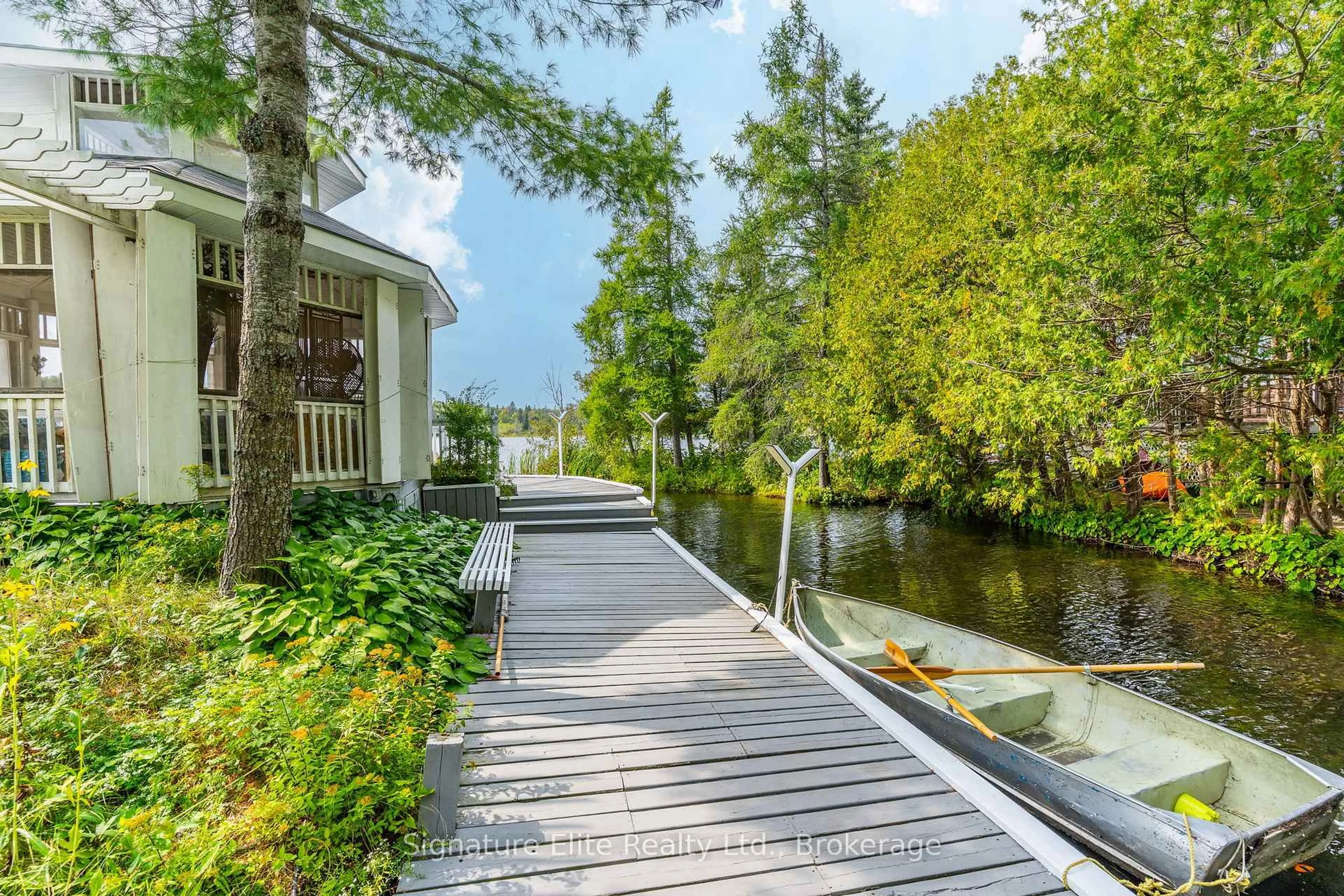 Patio, water/lake/river/ocean view for 41 Duncombe Dr, Kawartha Lakes Ontario K0M 1K0