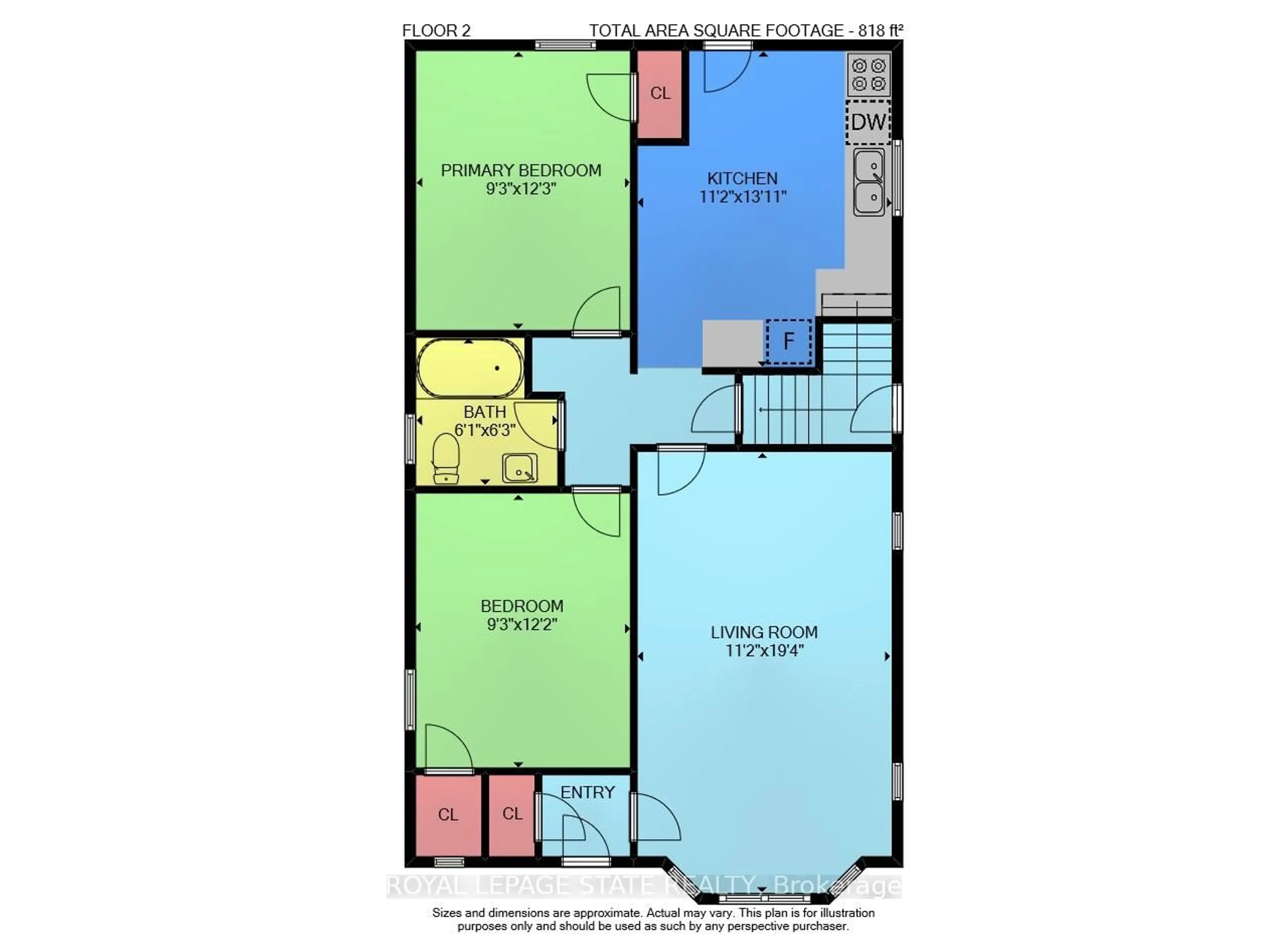 Floor plan for 62 Uplands Ave, Hamilton Ontario L8S 3X8