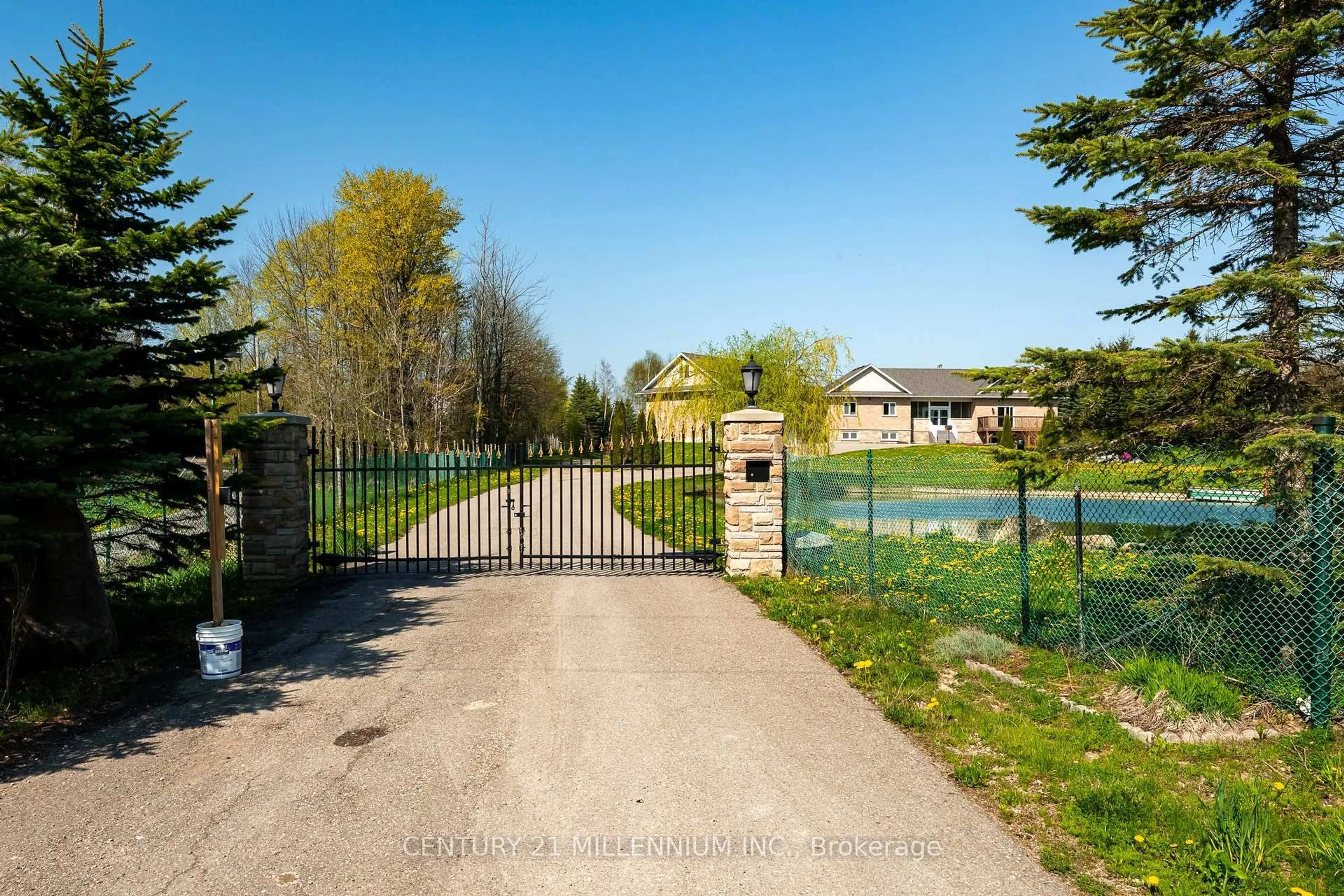 A pic from outside/outdoor area/front of a property/back of a property/a pic from drone, street for 434424 4th Line, Amaranth Ontario L9W 0P4