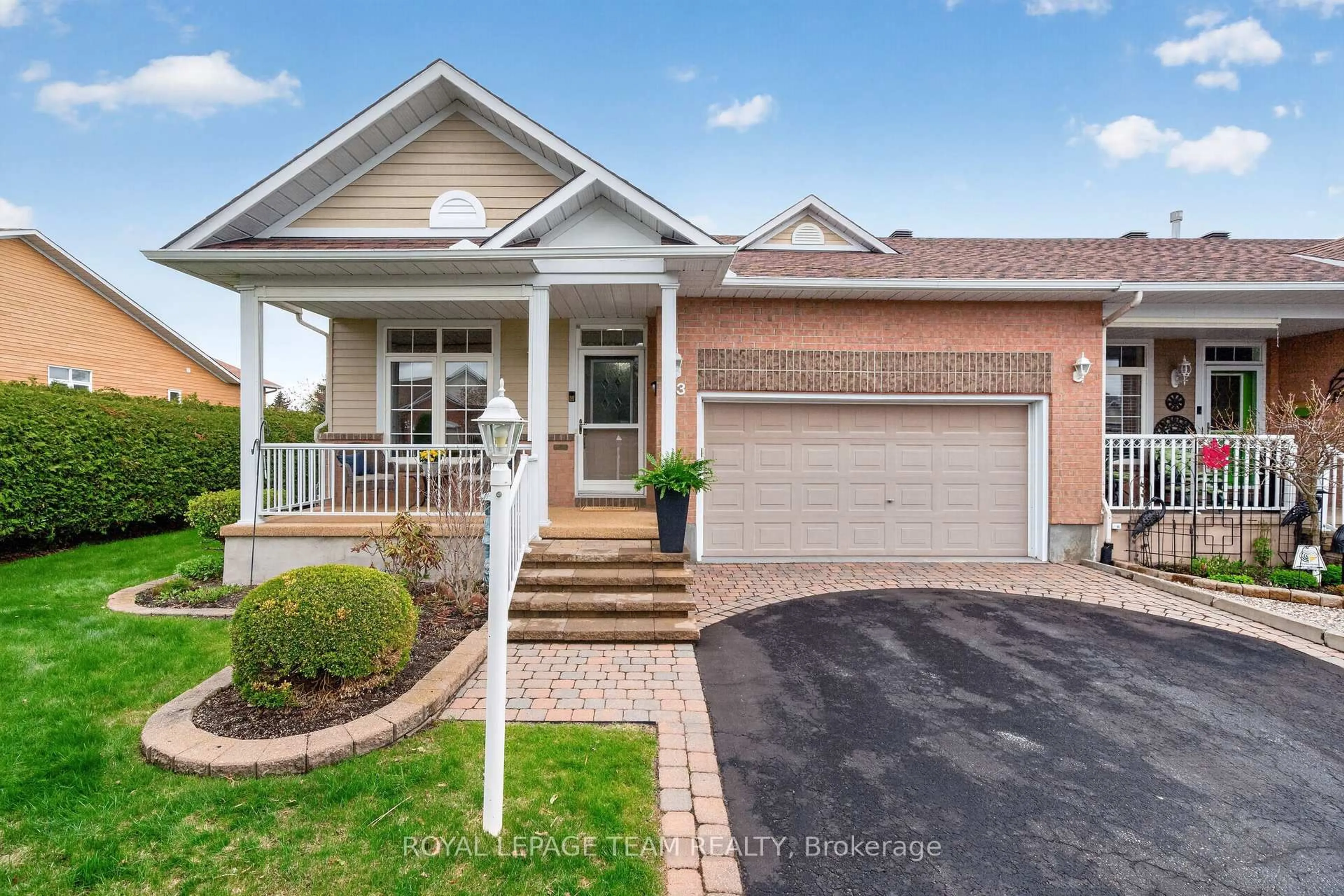 Home with brick exterior material, street for 93 Sable Run Dr, Ottawa Ontario K2S 1W7