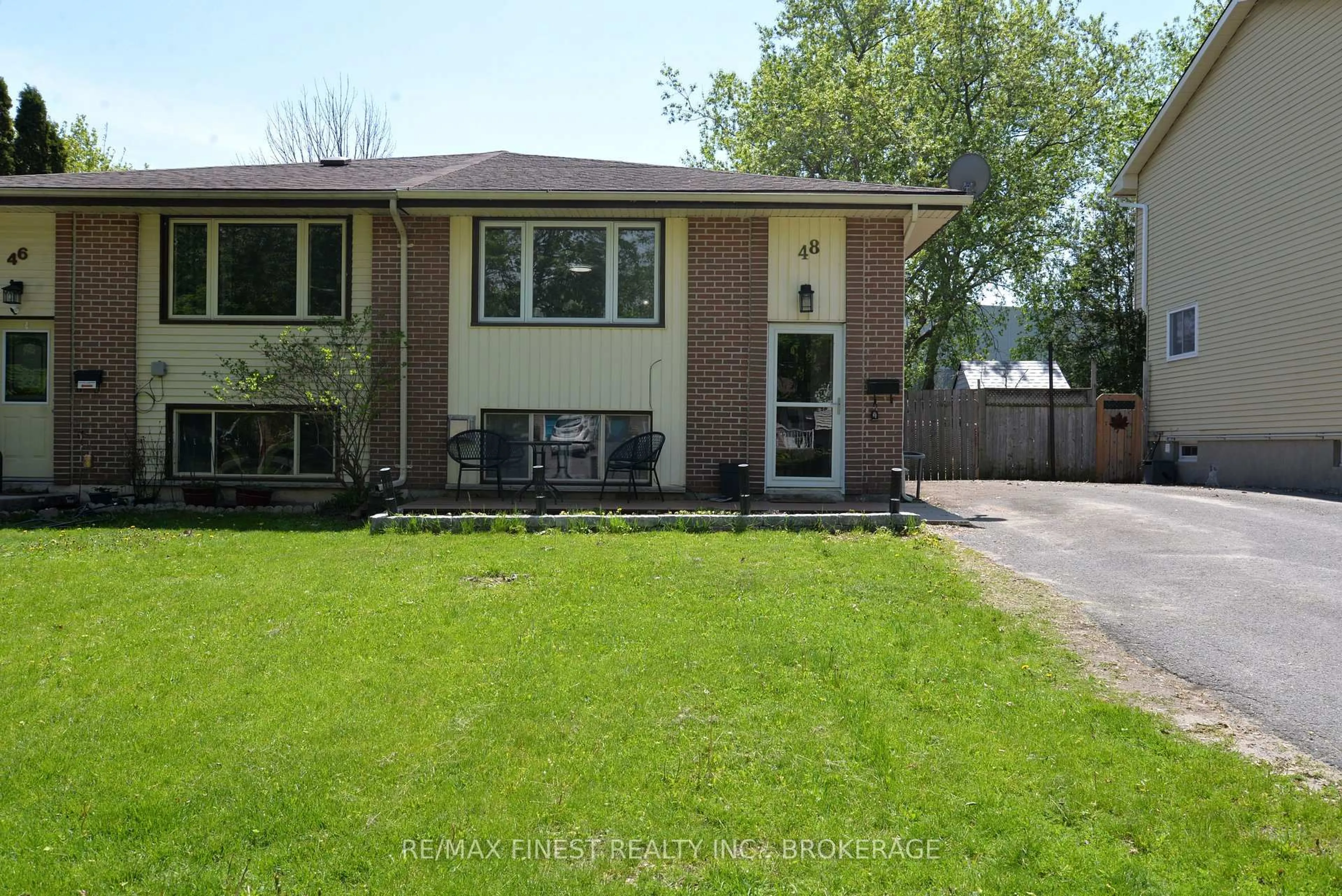 Home with vinyl exterior material, street for 48 Abbey Dale Crt, Kingston Ontario K7K 5W9