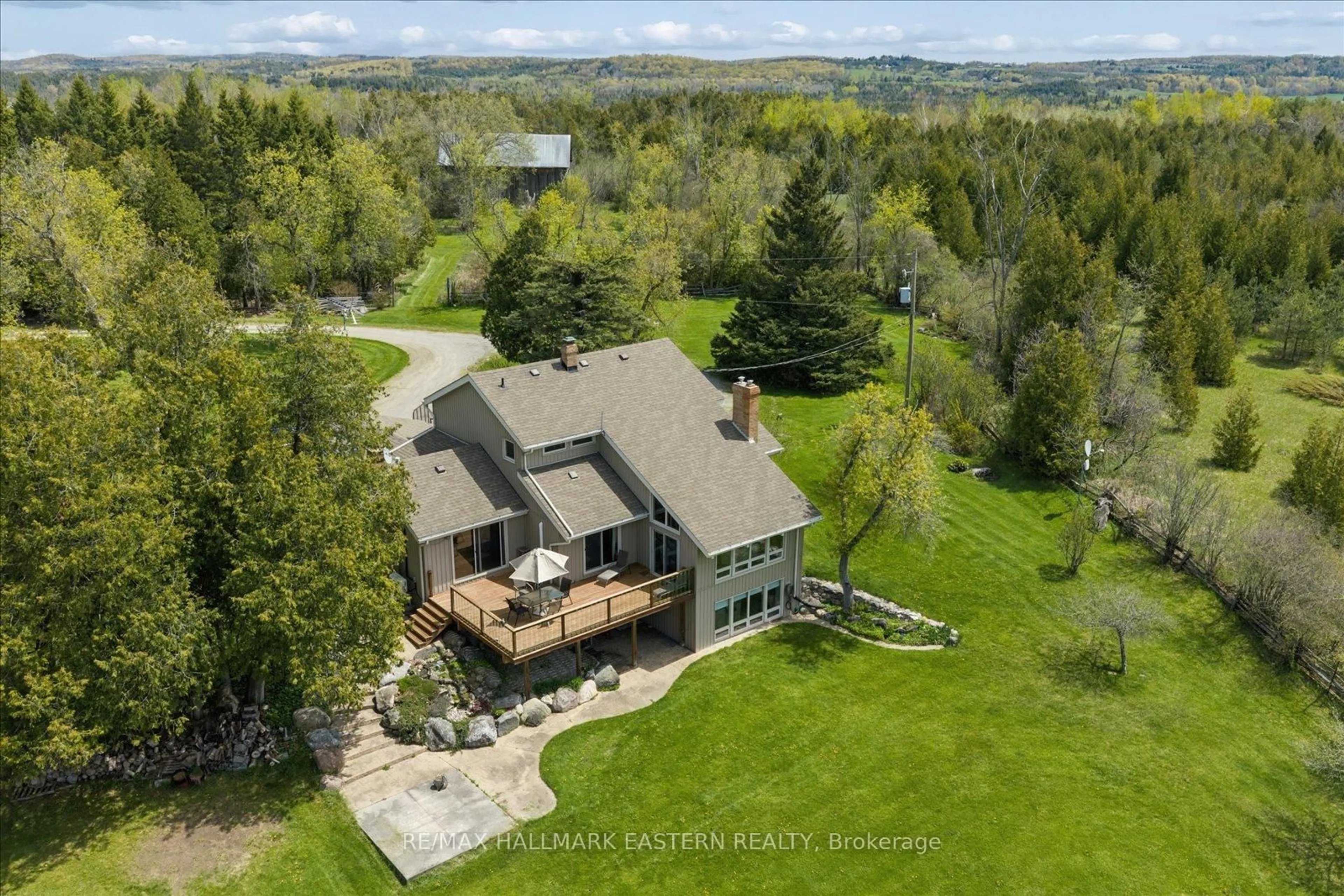 A pic from outside/outdoor area/front of a property/back of a property/a pic from drone, water/lake/river/ocean view for 906 Mount Horeb Rd, Kawartha Lakes Ontario K0L 2W0