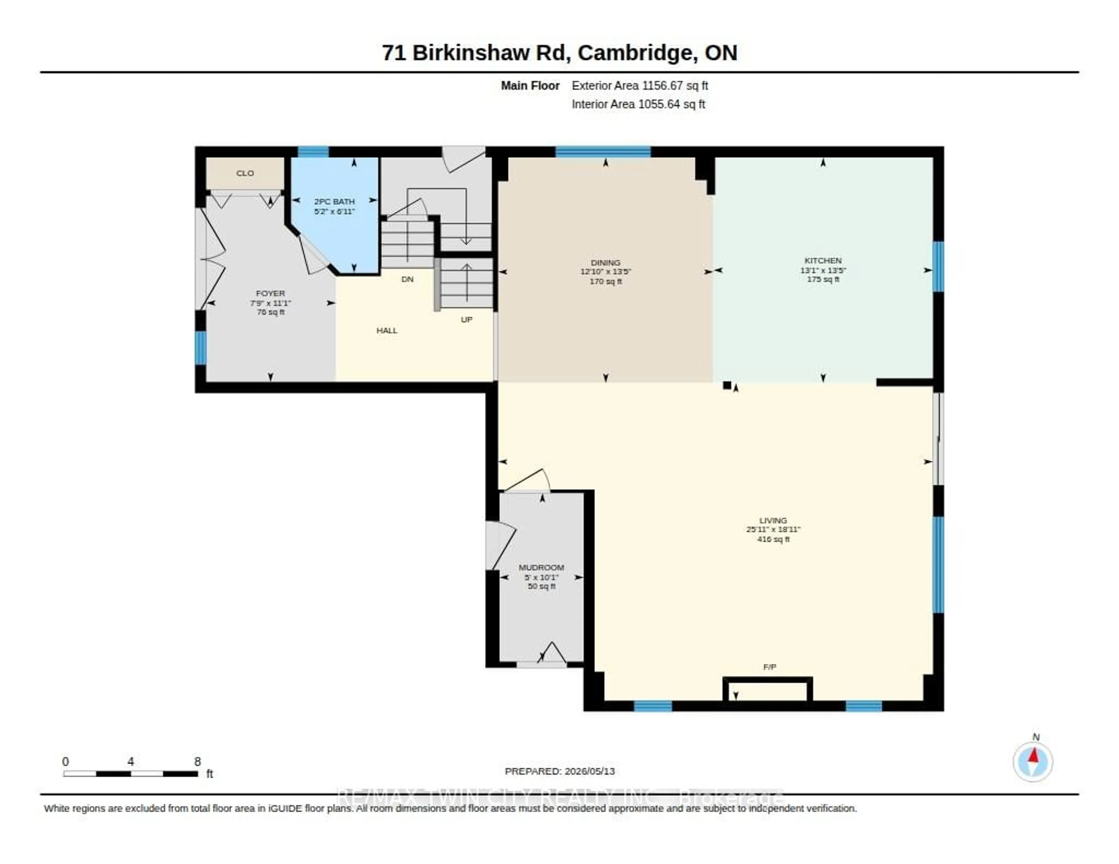 Floor plan for 71 Birkinshaw Rd, Cambridge Ontario N1P 0A7