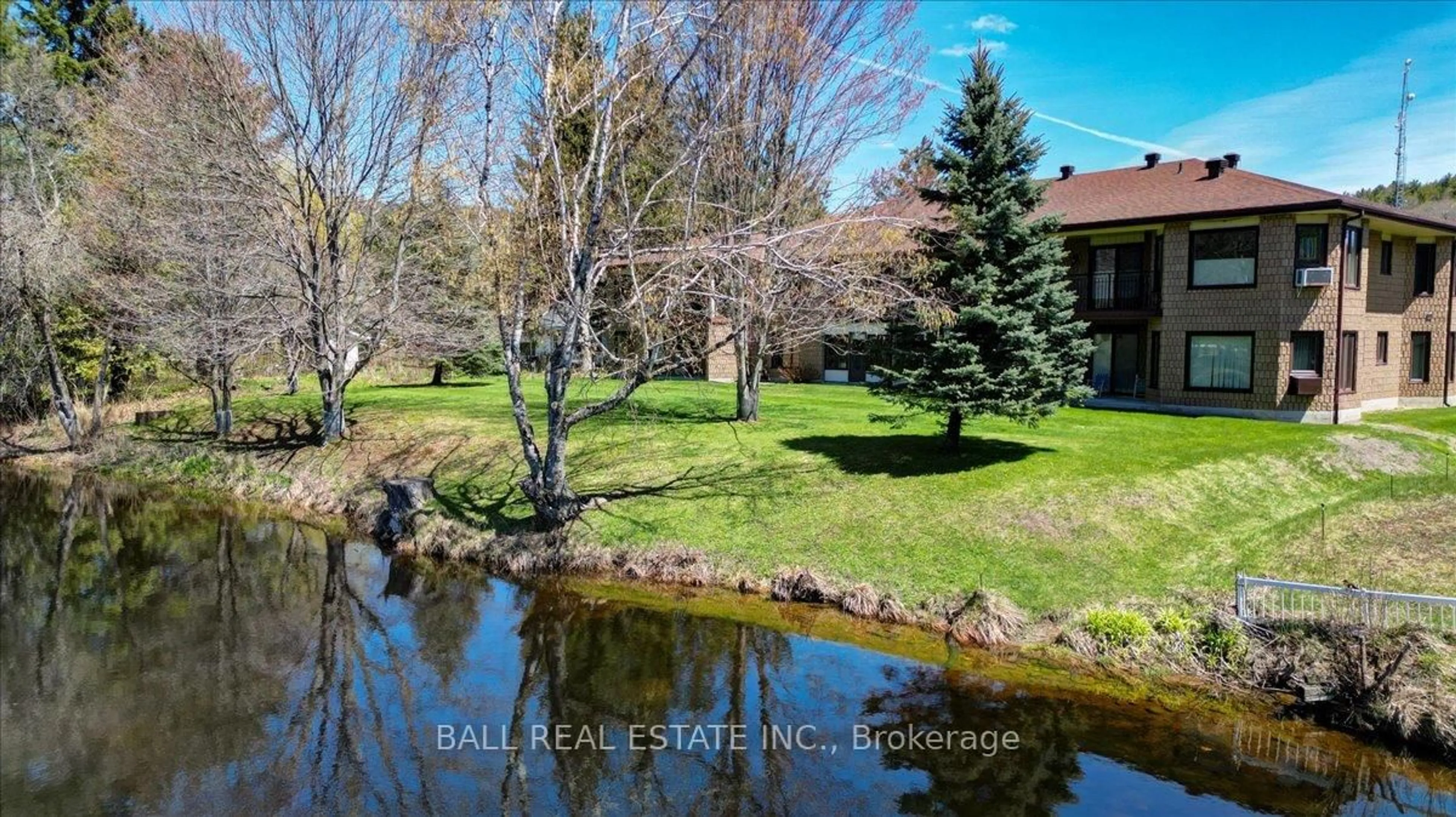A pic from outside/outdoor area/front of a property/back of a property/a pic from drone, water/lake/river/ocean view for 16 Alice St #Unit #202, Bancroft Ontario K0L 1C0