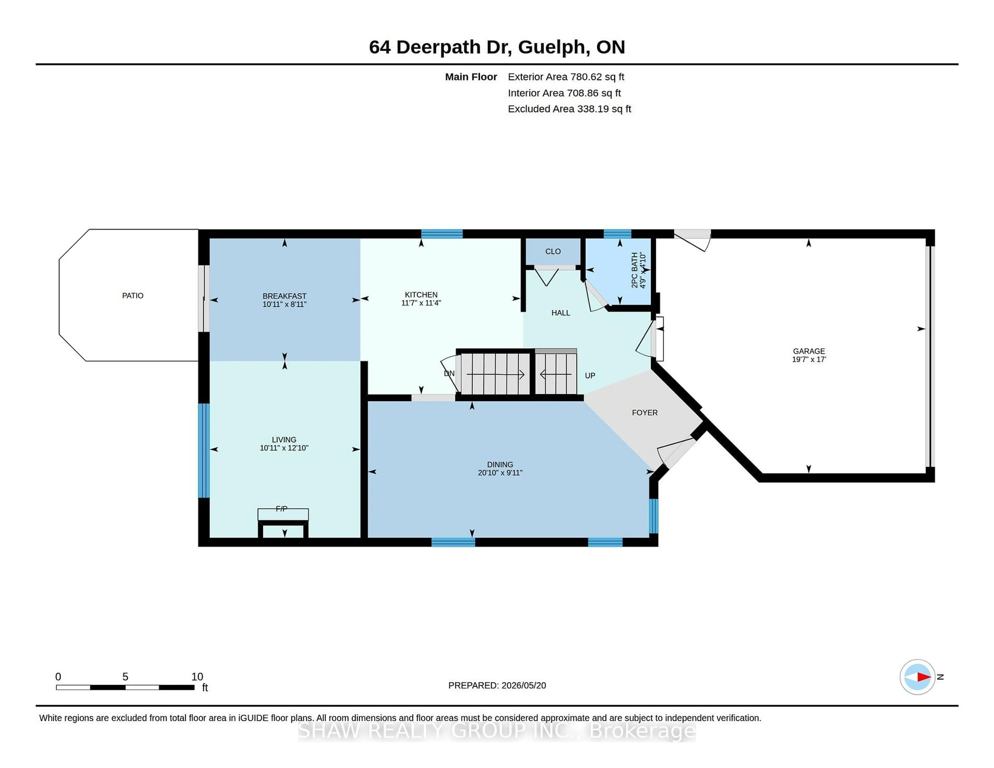 Floor plan for 64 Deerpath Dr, Guelph Ontario N1K 1V1
