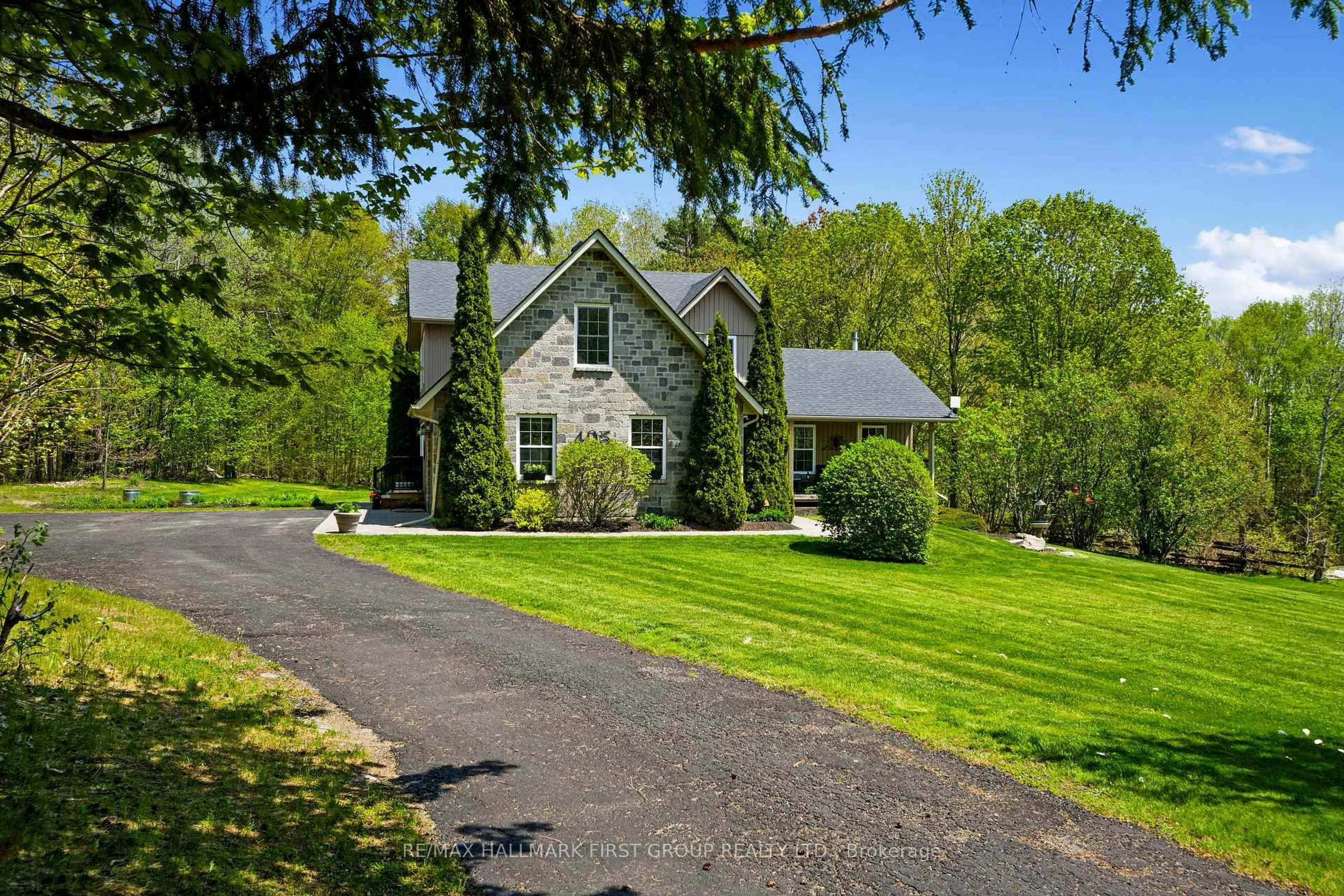 A pic from outside/outdoor area/front of a property/back of a property/a pic from drone, street for 405 Fiddick Rd, Cramahe Ontario K0K 1H0