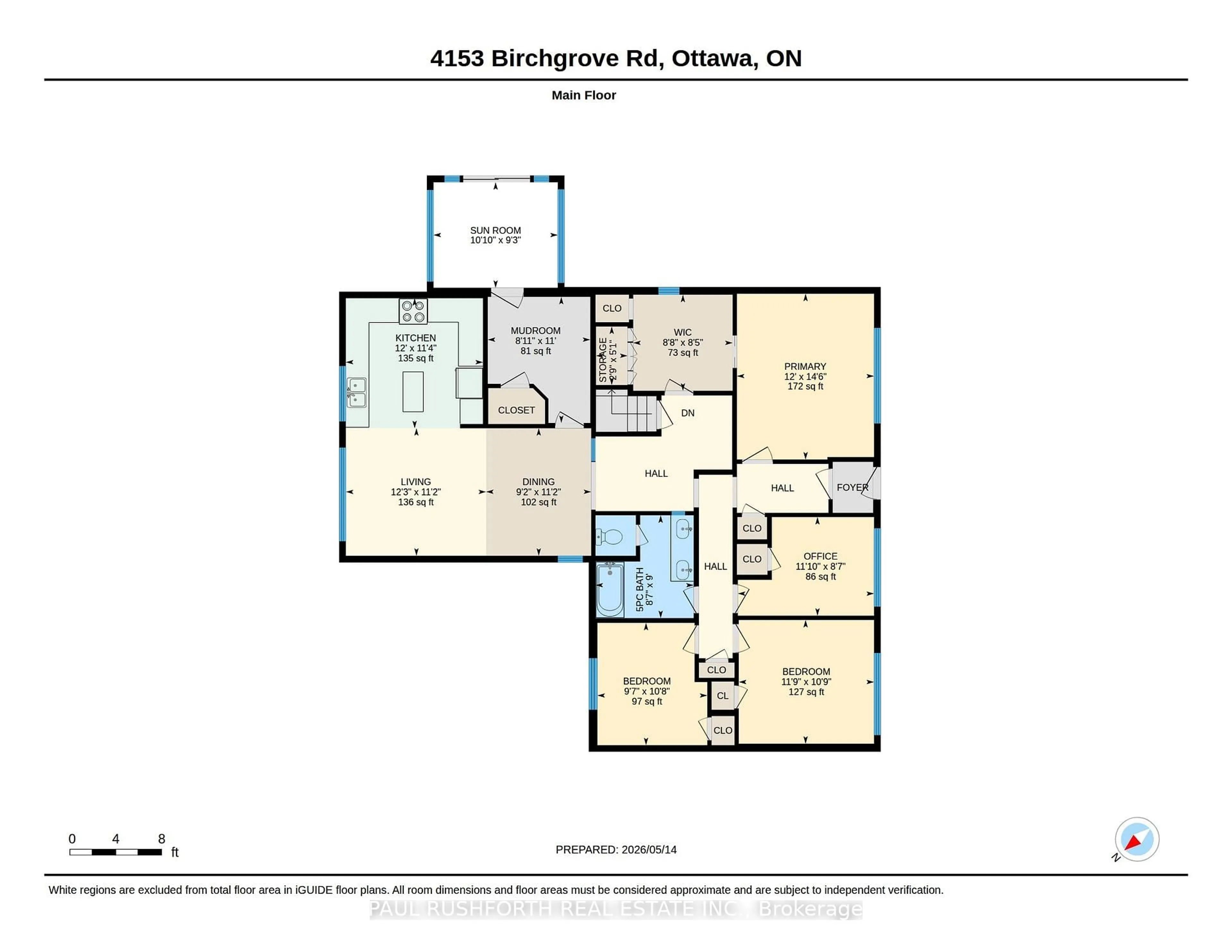 Floor plan for 4153 Birchgrove Rd, Sarsfield Ontario K0A 3E0