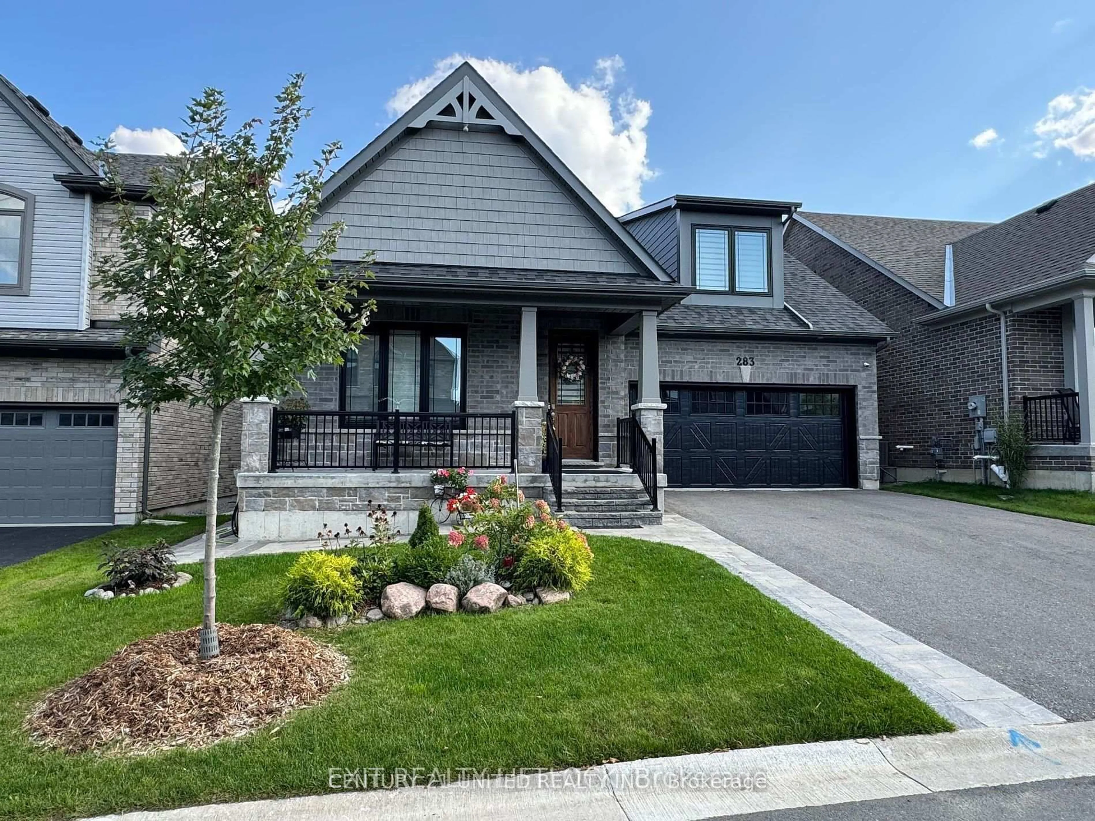 Home with brick exterior material, street for 283 Noftall Gdns, Peterborough Ontario K9H 0G8