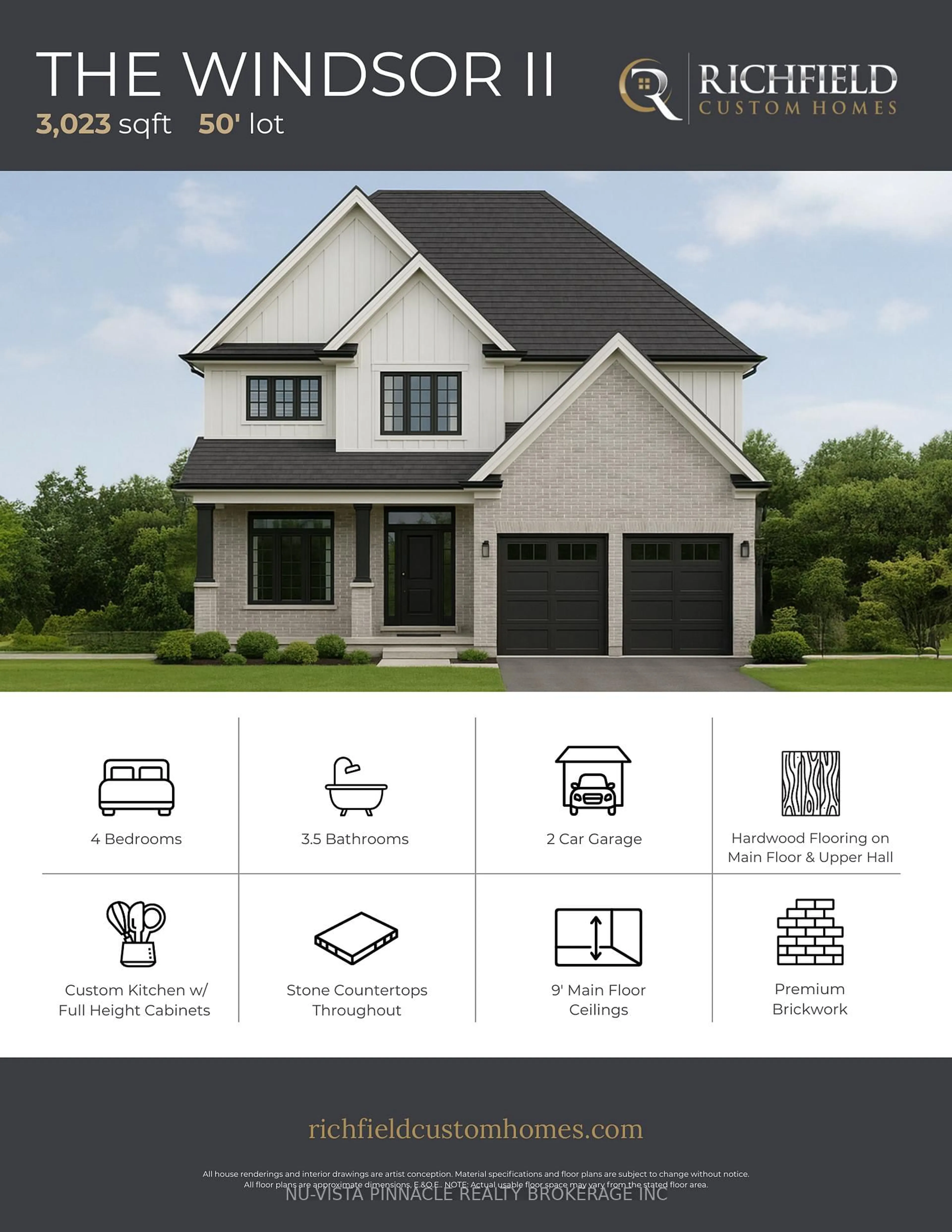 Home with vinyl exterior material, building for Lot 8 Harvest Lane, Thames Centre Ontario N0L 1G2