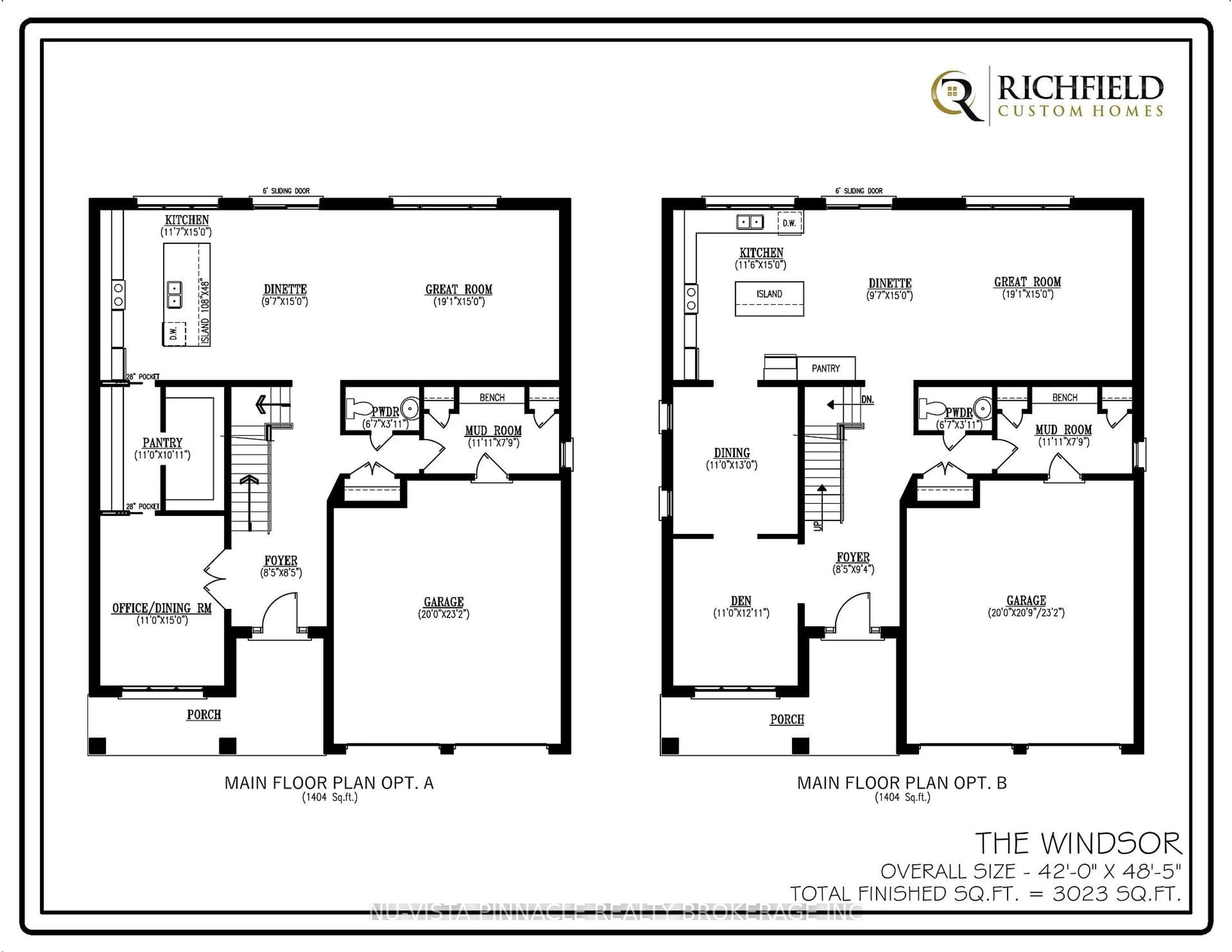 Floor plan for Lot 8 Harvest Lane, Thames Centre Ontario N0L 1G2