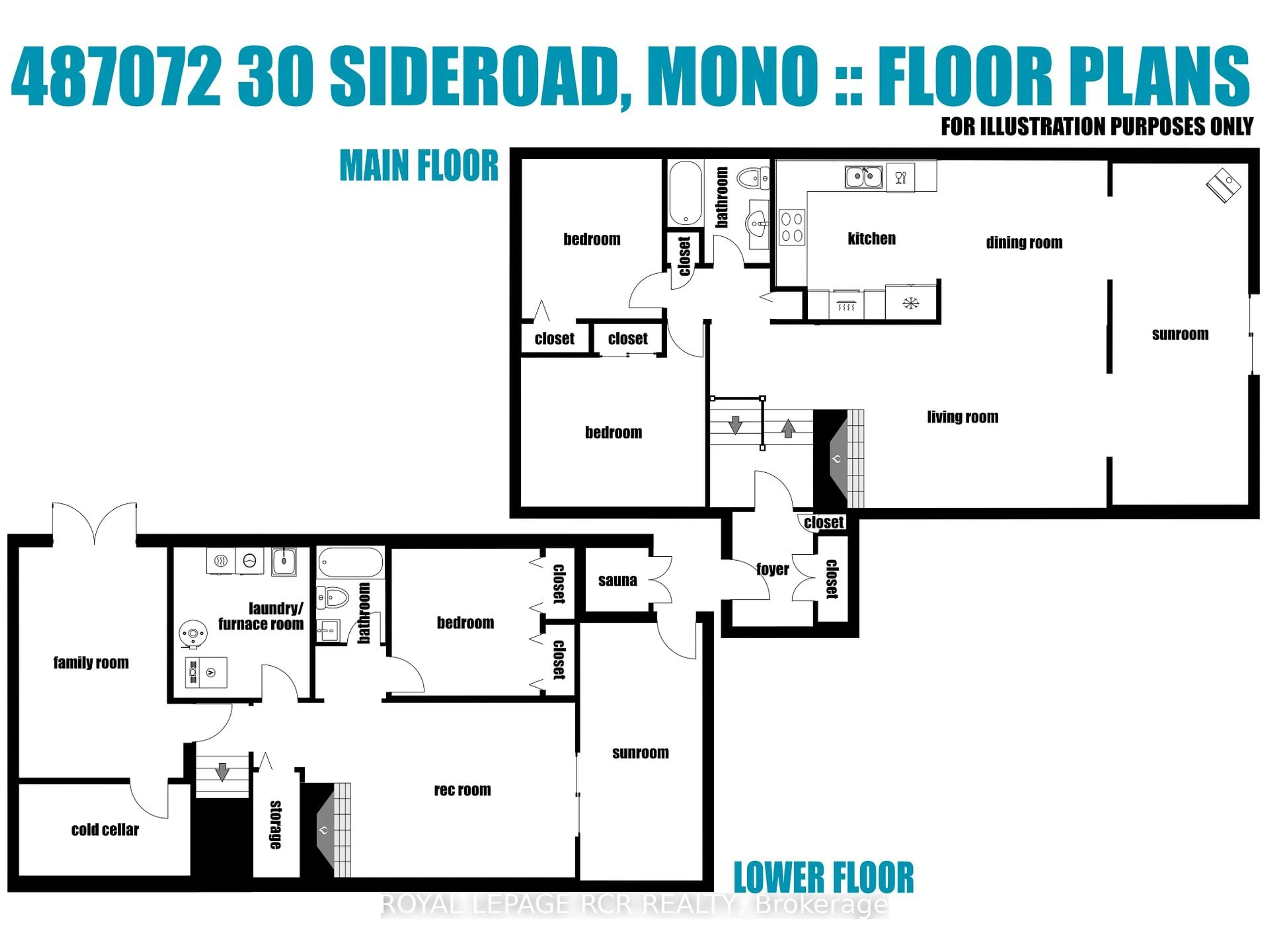 Floor plan for 487072 30 Sdrd, Mono Ontario L9V 1G8