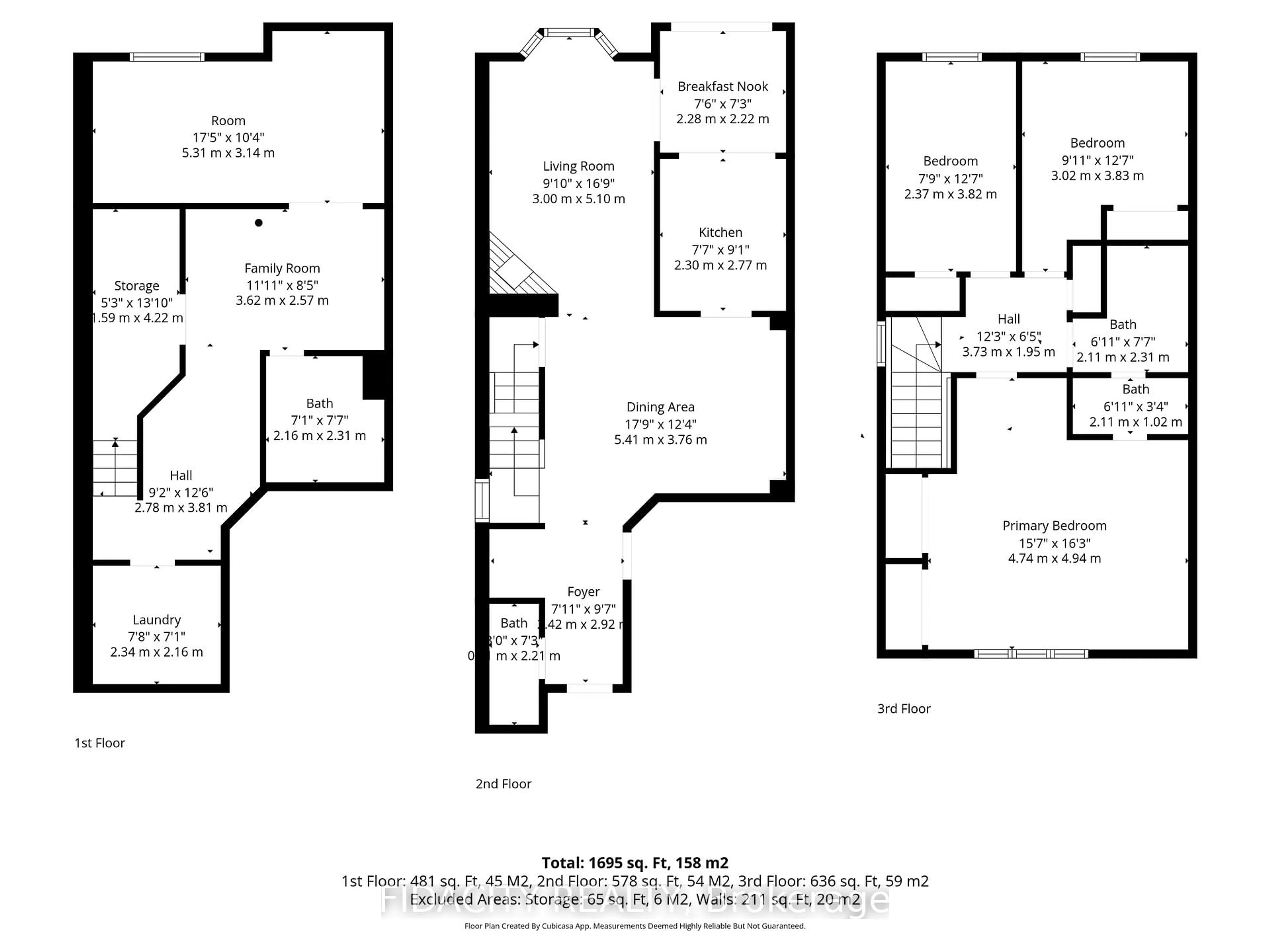 Floor plan for 80 Robarts Cres, Ottawa Ontario K2L 4A5