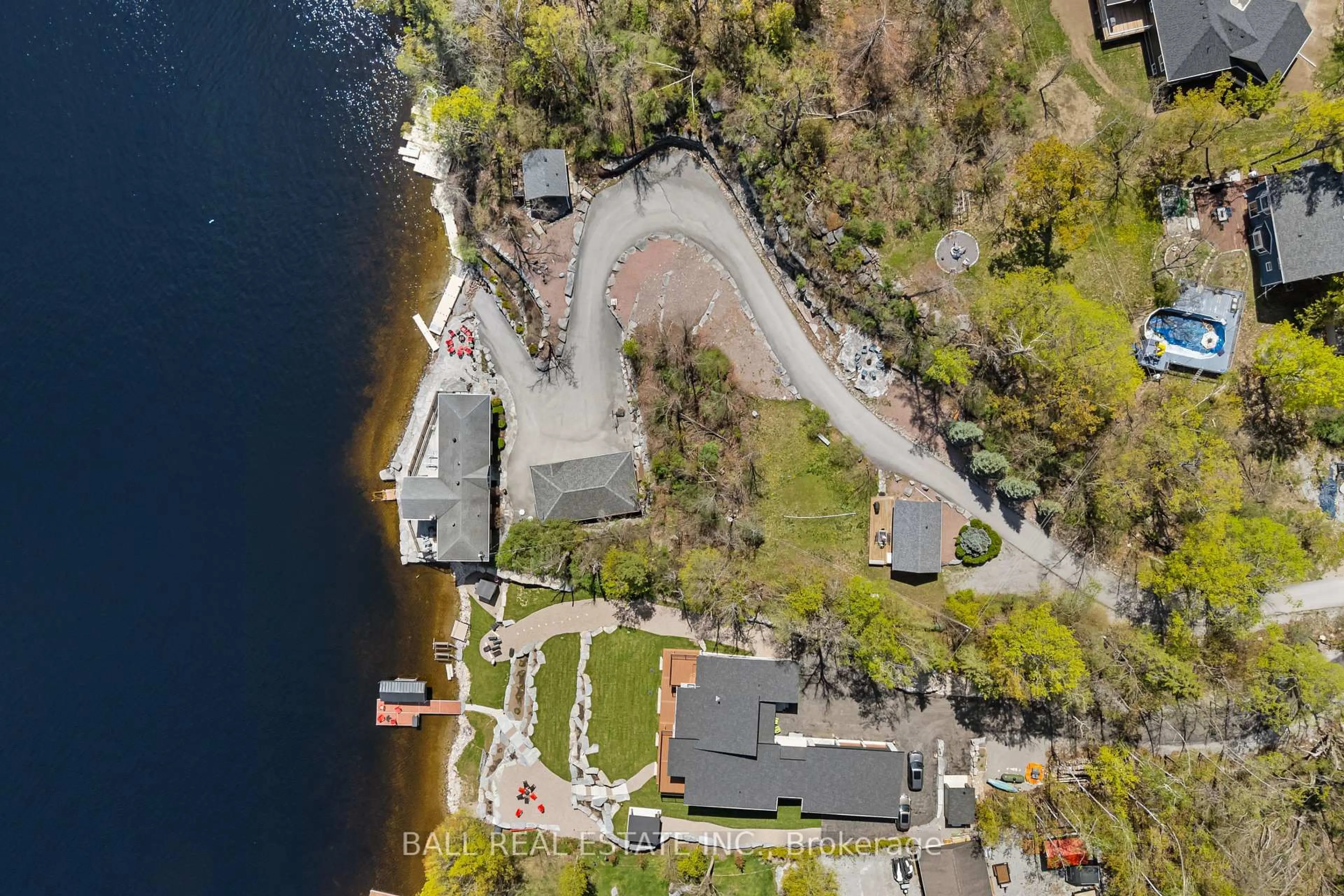 A pic from outside/outdoor area/front of a property/back of a property/a pic from drone, water/lake/river/ocean view for 392 County Rd 36, Trent Lakes Ontario K0M 1A0
