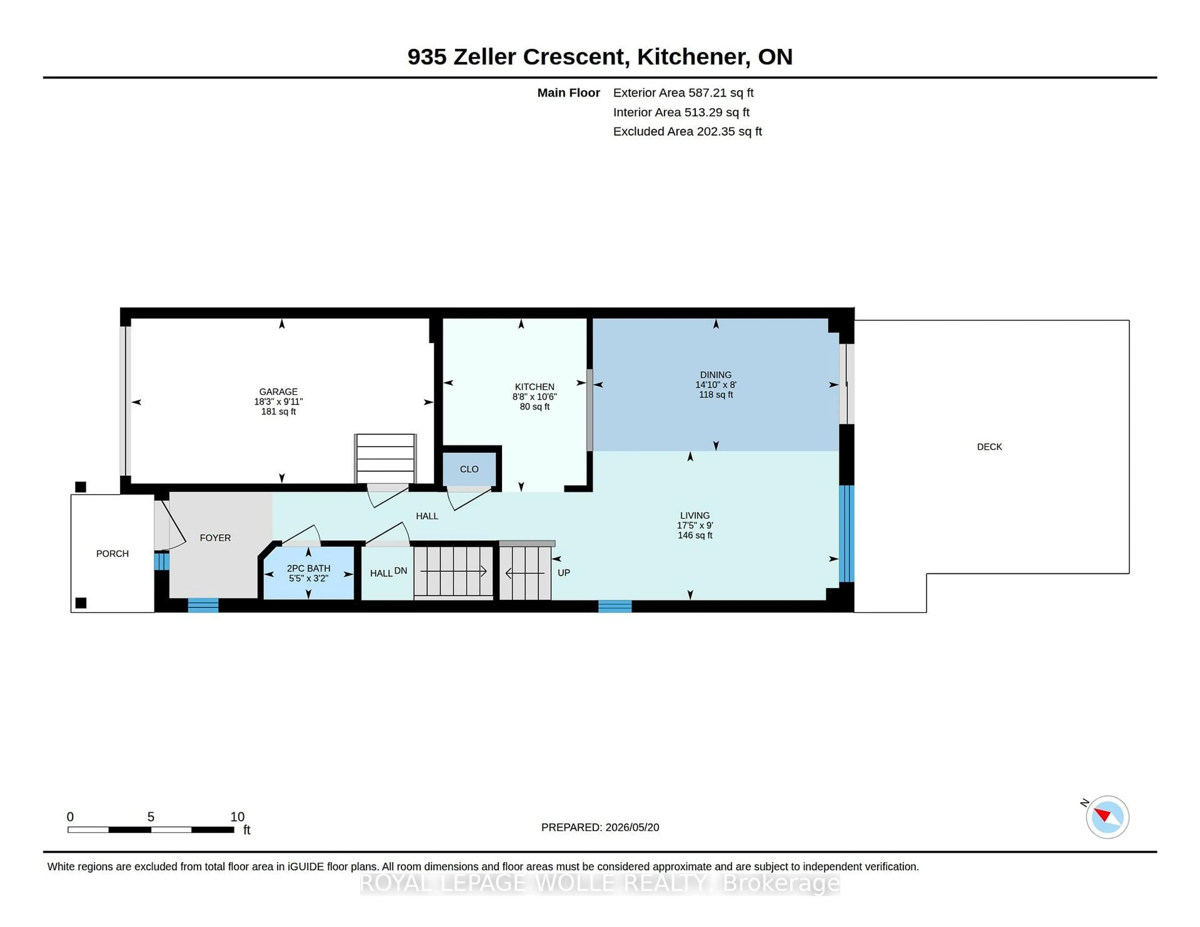 Floor plan for 935 Zeller Cres, Kitchener Ontario N2A 0C7