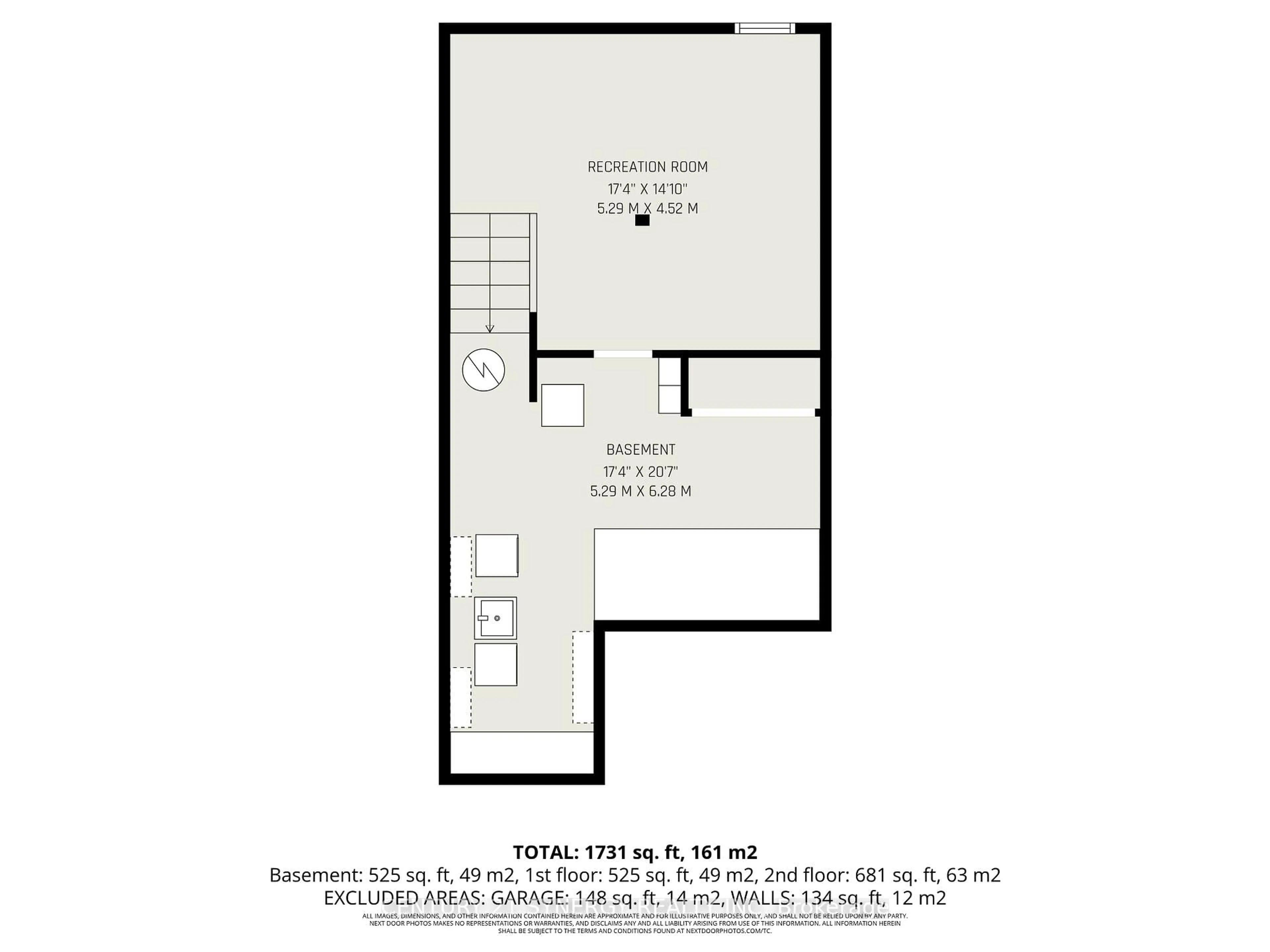 Floor plan for 373 Monica Cres, Orleans Ontario K1E 3N9