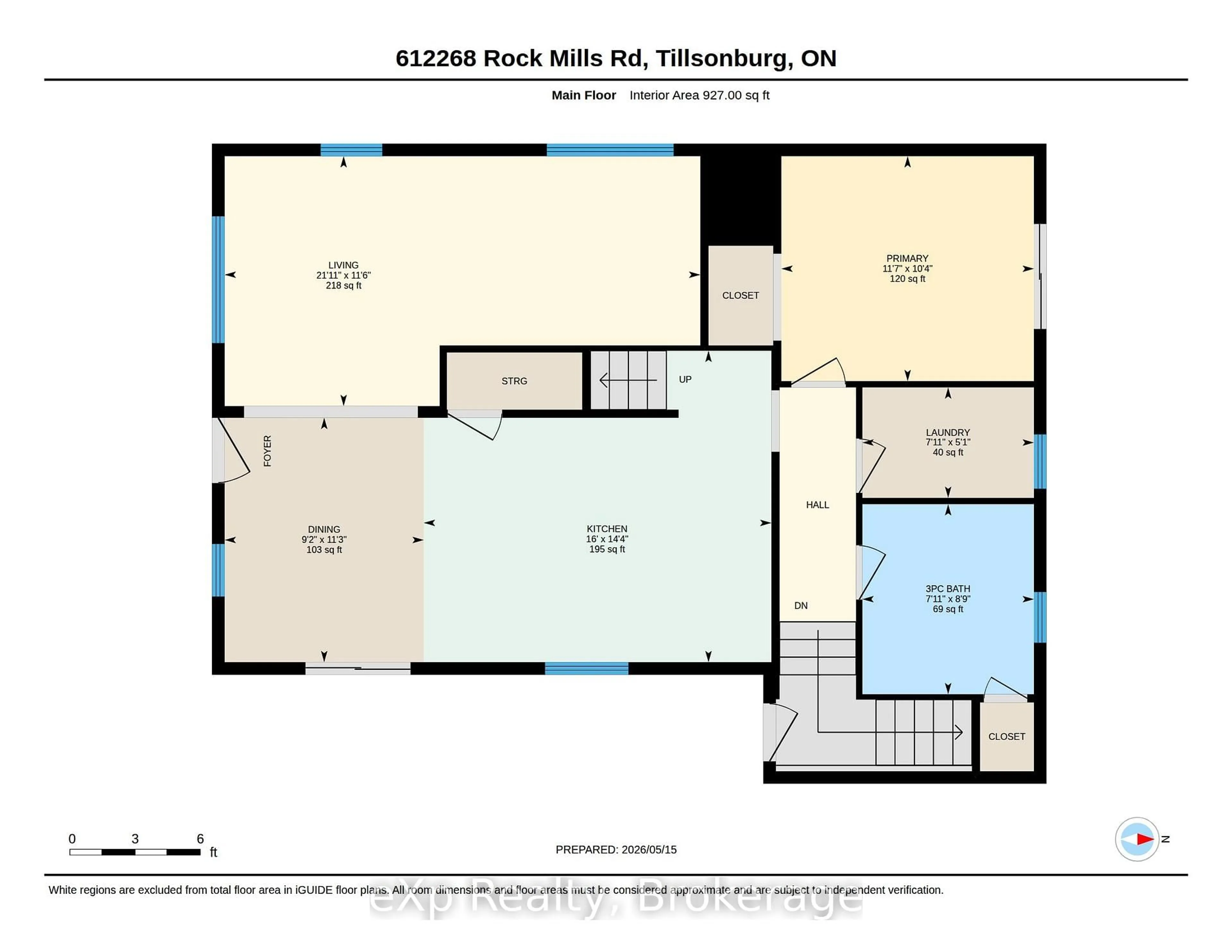 Floor plan for 612268 Rock Mills Line, Norwich Ontario N4G 4G7