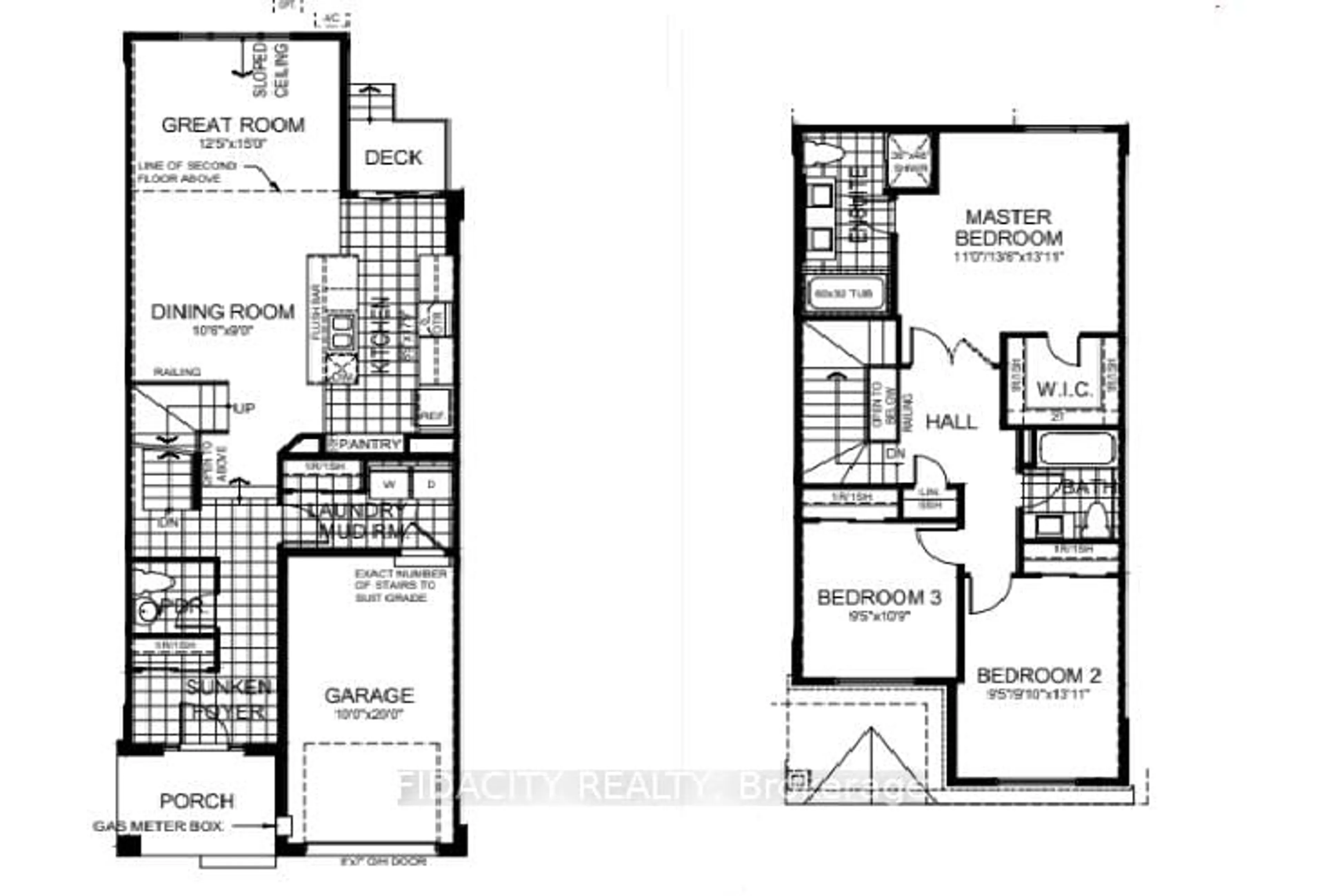 Floor plan for 1005 Kijik Cres, Ottawa Ontario K1X 0G9