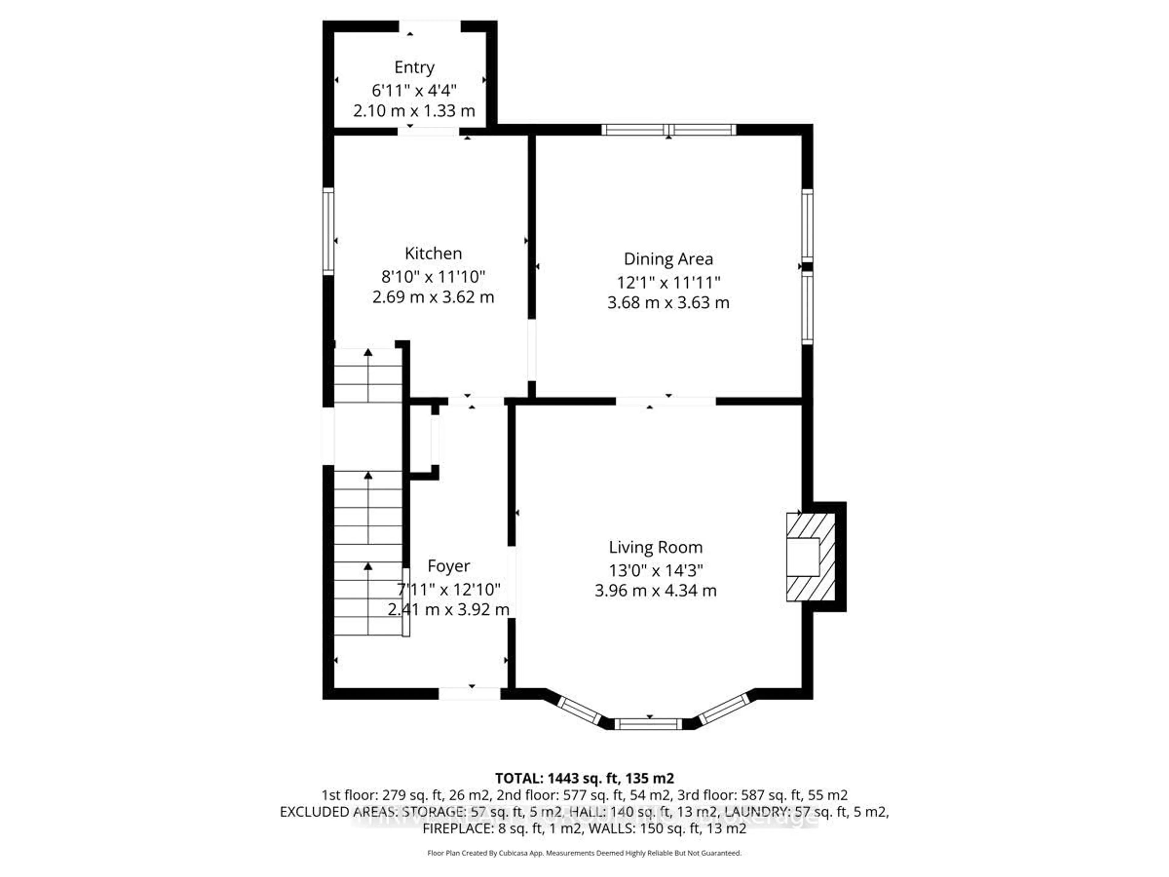 Floor plan for 251 Ridout St, London South Ontario N6C 3Y5