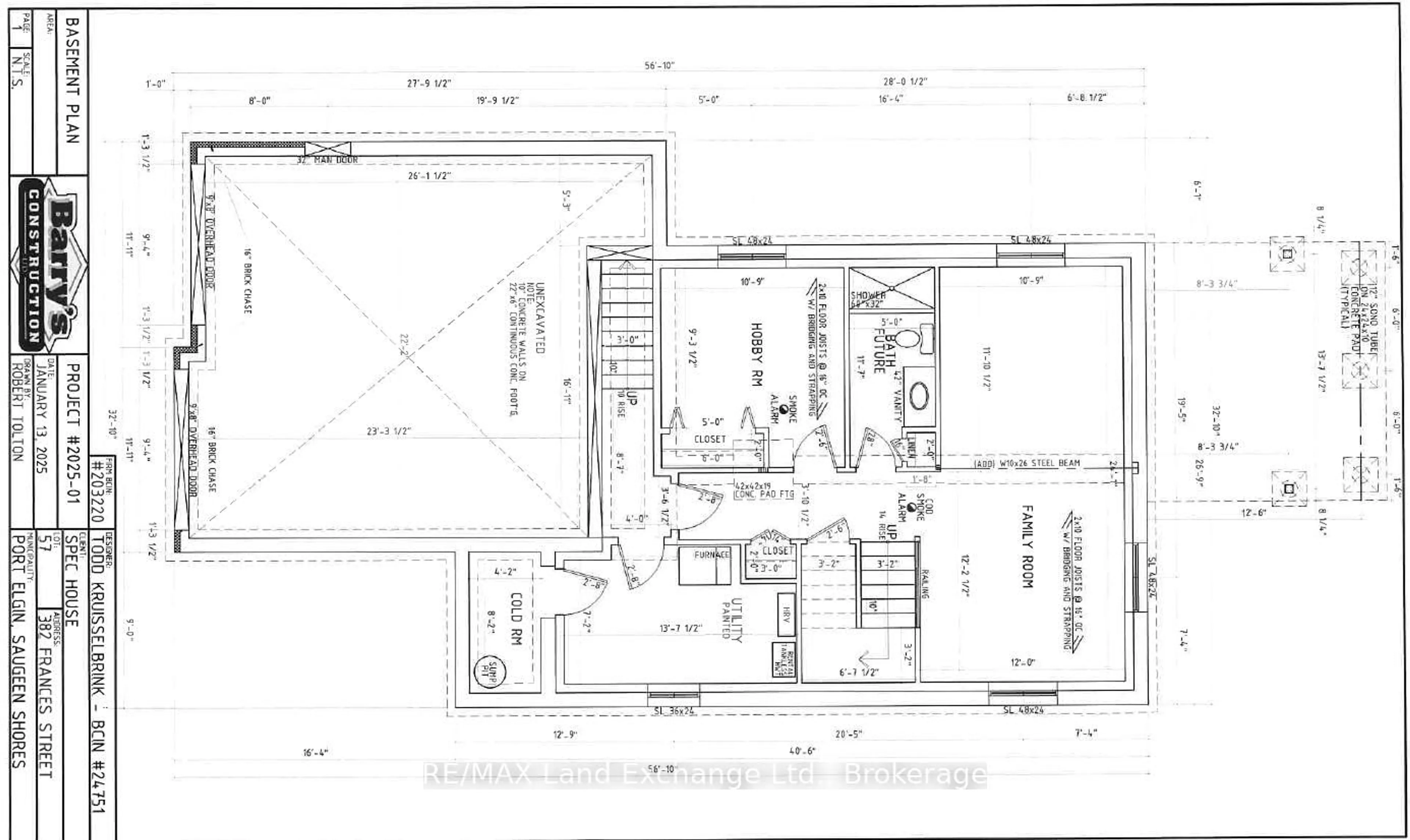 Floor plan for 382 Frances St, Saugeen Shores Ontario N0H 2C3