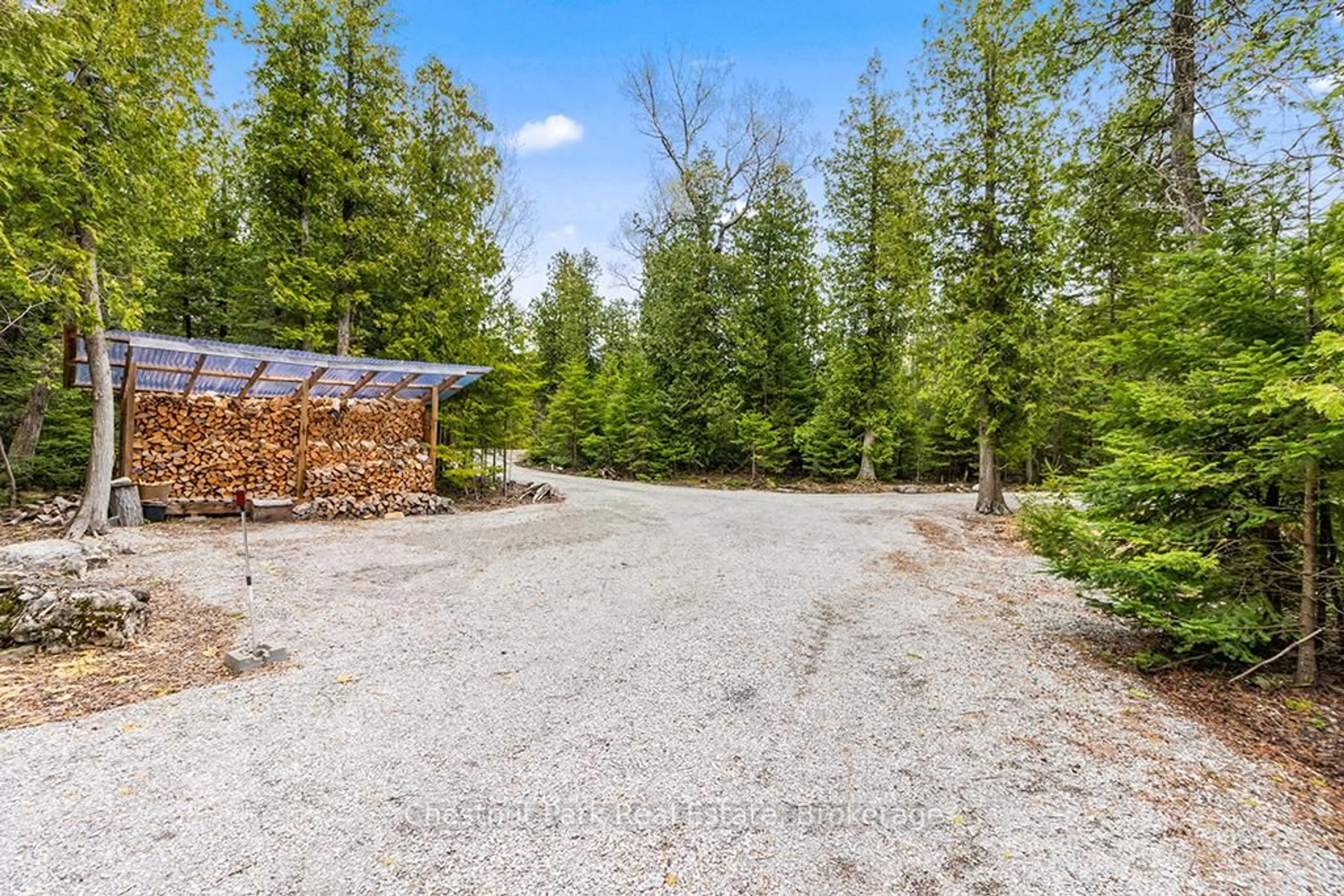 Patio, forest/trees view for 90 Devils Glen, Northern Bruce Peninsula Ontario N0H 2T0