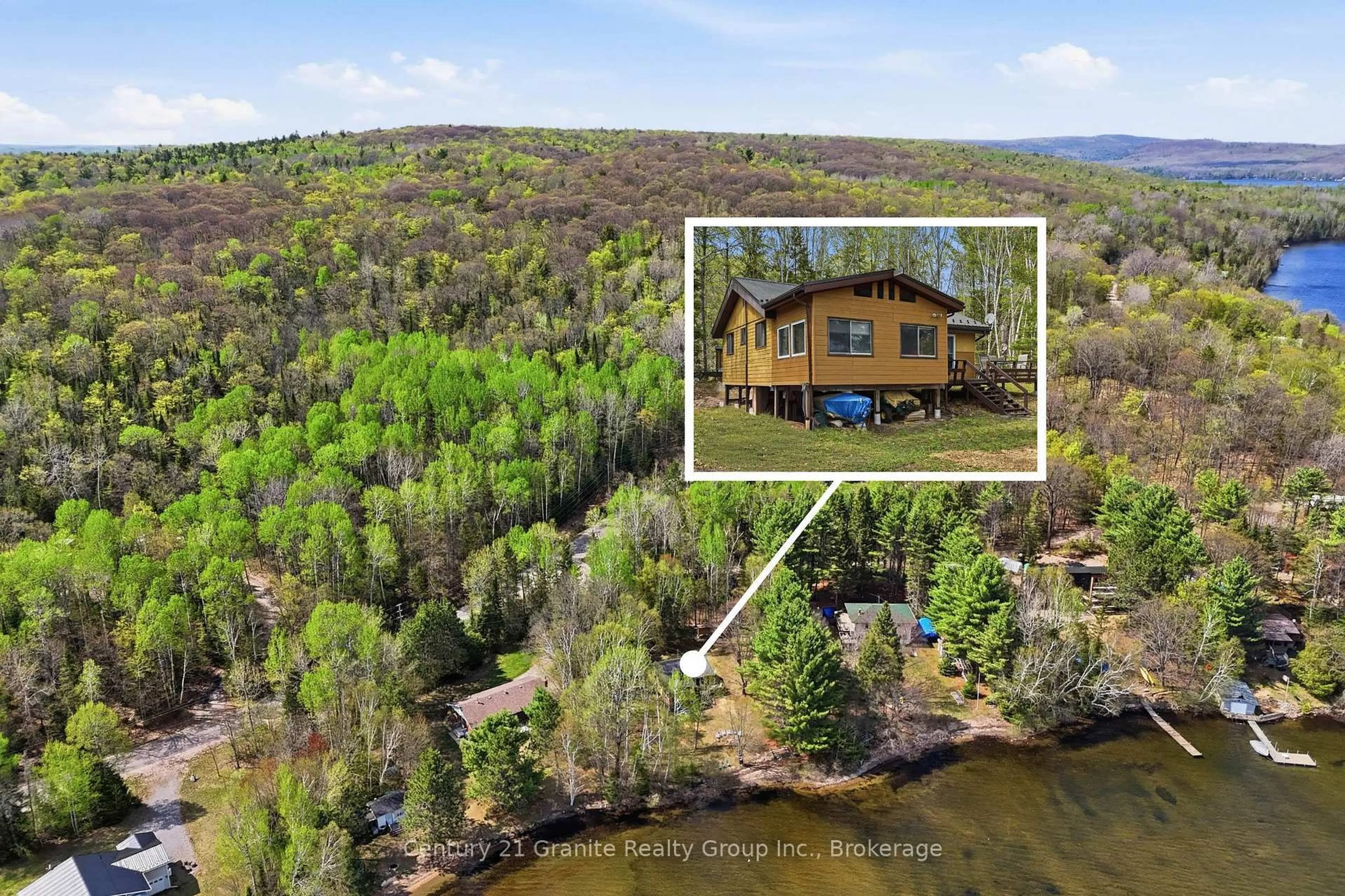 A pic from outside/outdoor area/front of a property/back of a property/a pic from drone, water/lake/river/ocean view for 10 Harriets Pnt Rd, Maple Leaf Ontario K0L 2R0