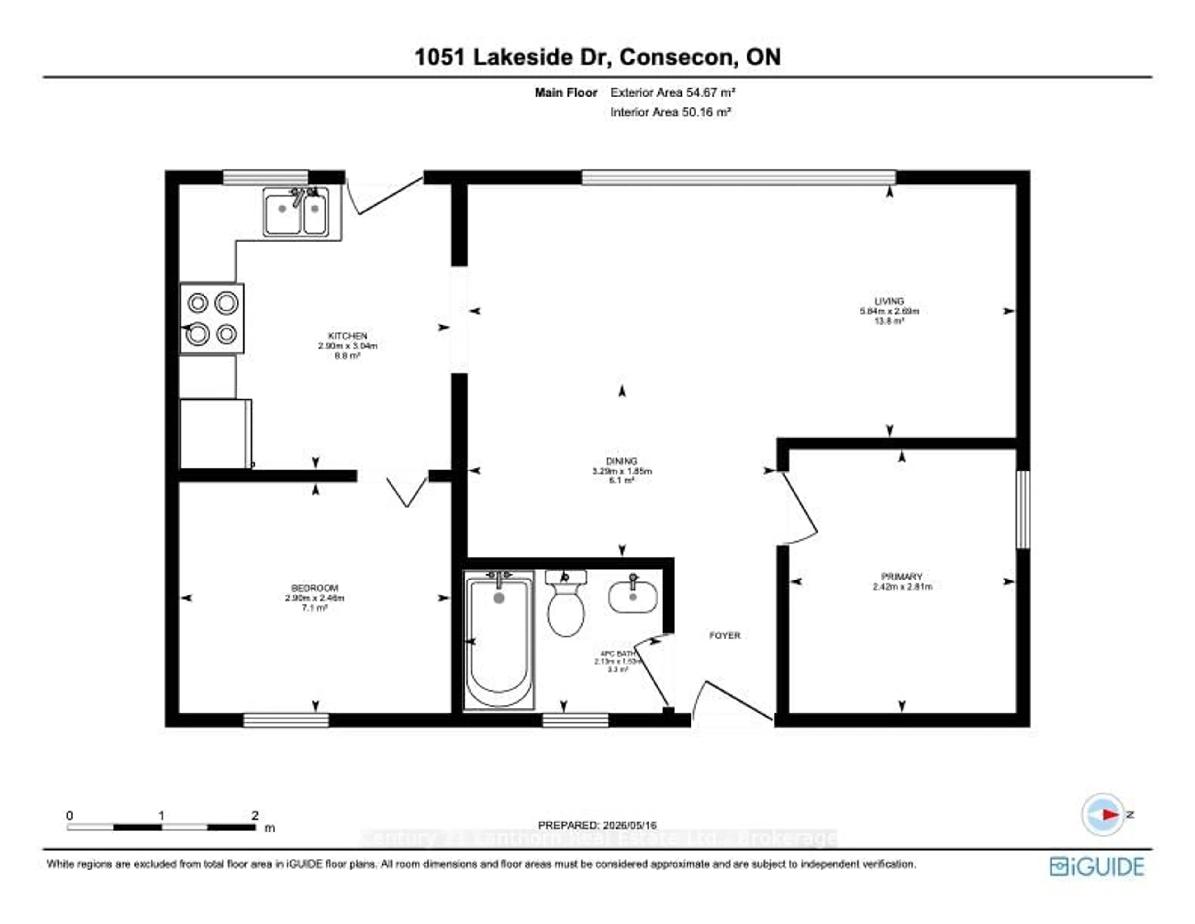 Floor plan for 1051 Lakeside Dr, Prince Edward County Ontario K0K 1T0