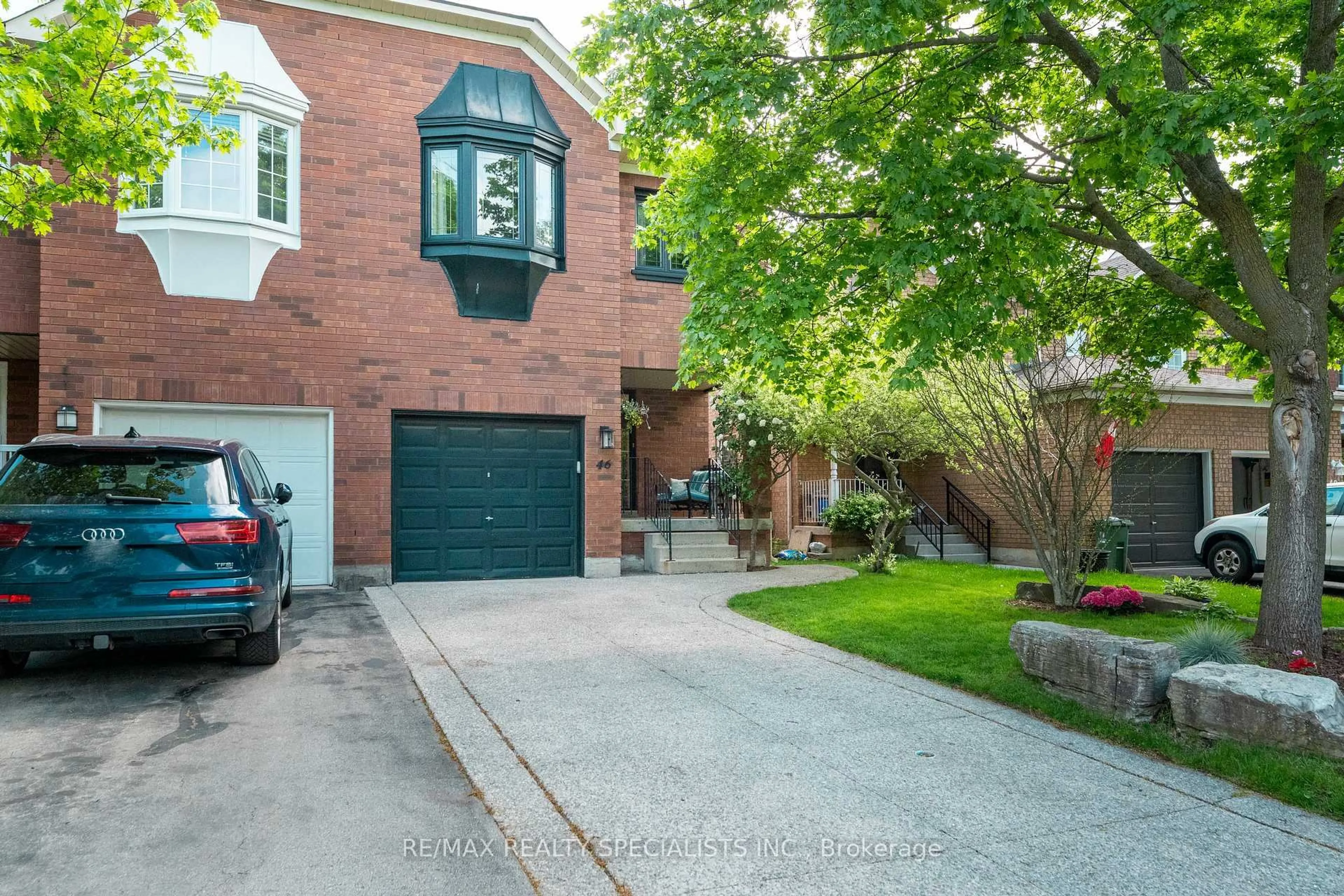Home with brick exterior material, street for 46 Harnesworth Cres, Hamilton Ontario L0R 2H6