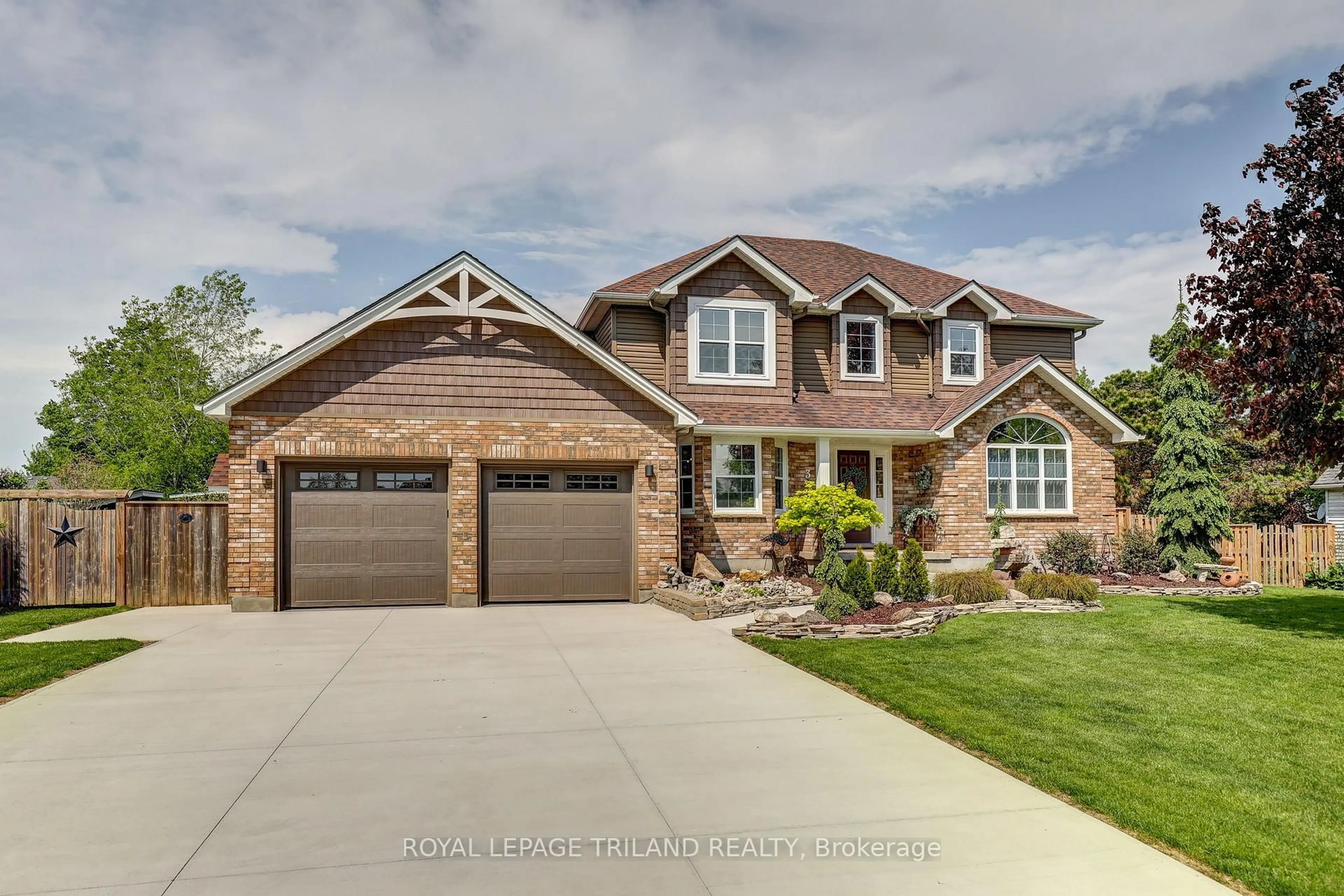 Home with brick exterior material, street for 8755 Tike Rd, St. Thomas Ontario N5P 3S6