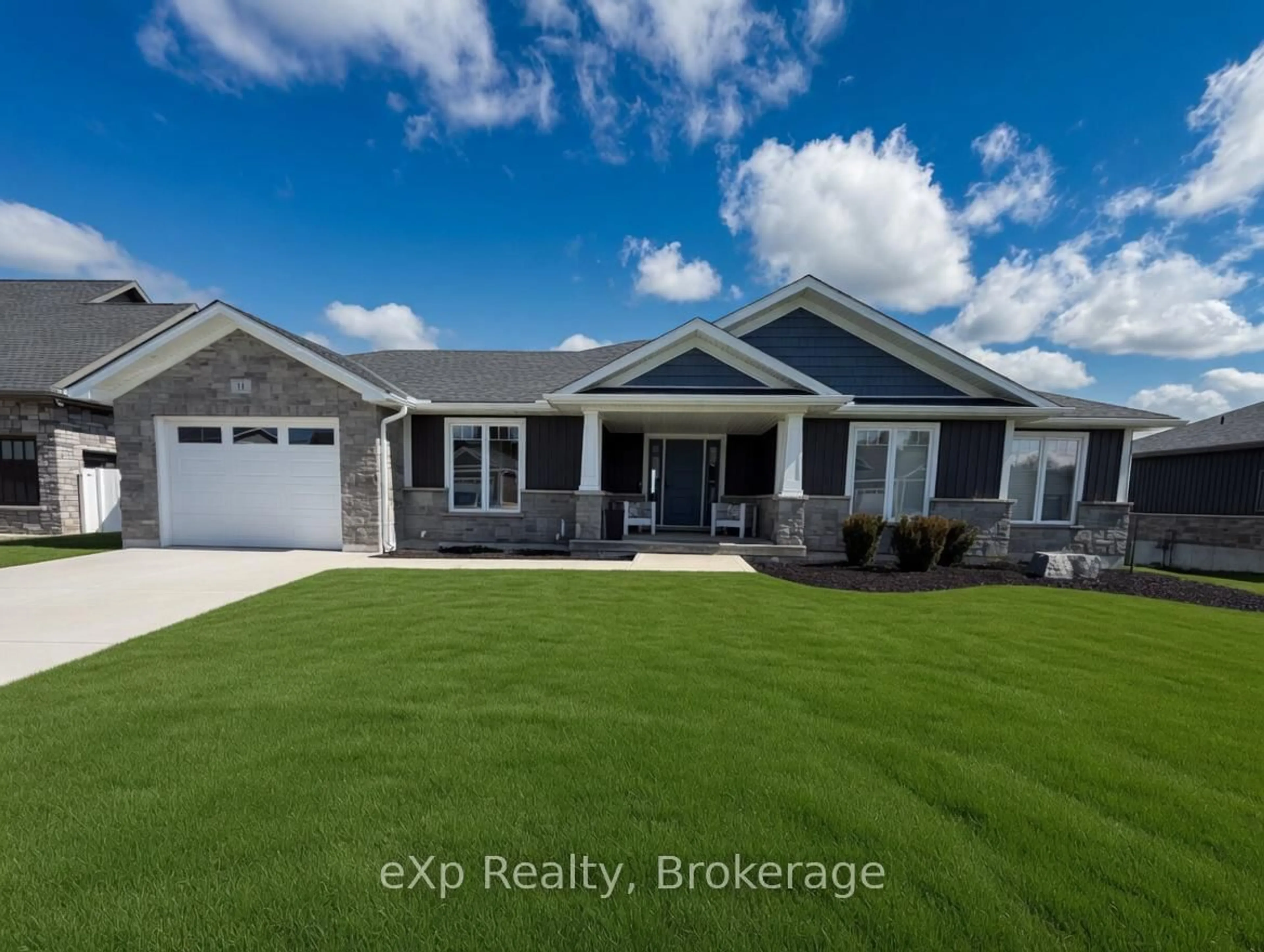 Home with vinyl exterior material, building for 11 Noeckerville Hill Dr, South Bruce Ontario N0G 2J0