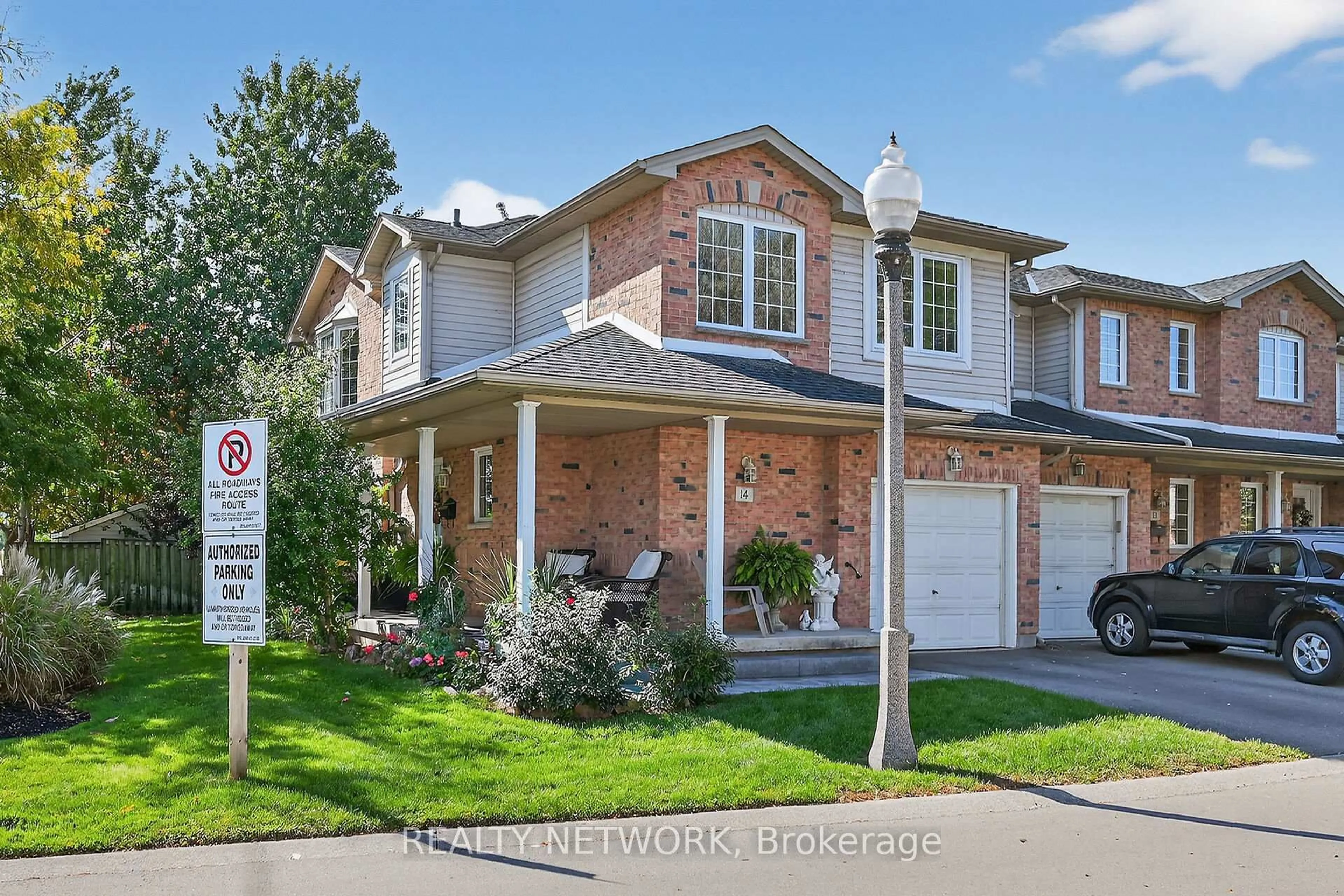 Home with brick exterior material, street for 485 Green Rd #14, Hamilton Ontario L8E 6A7