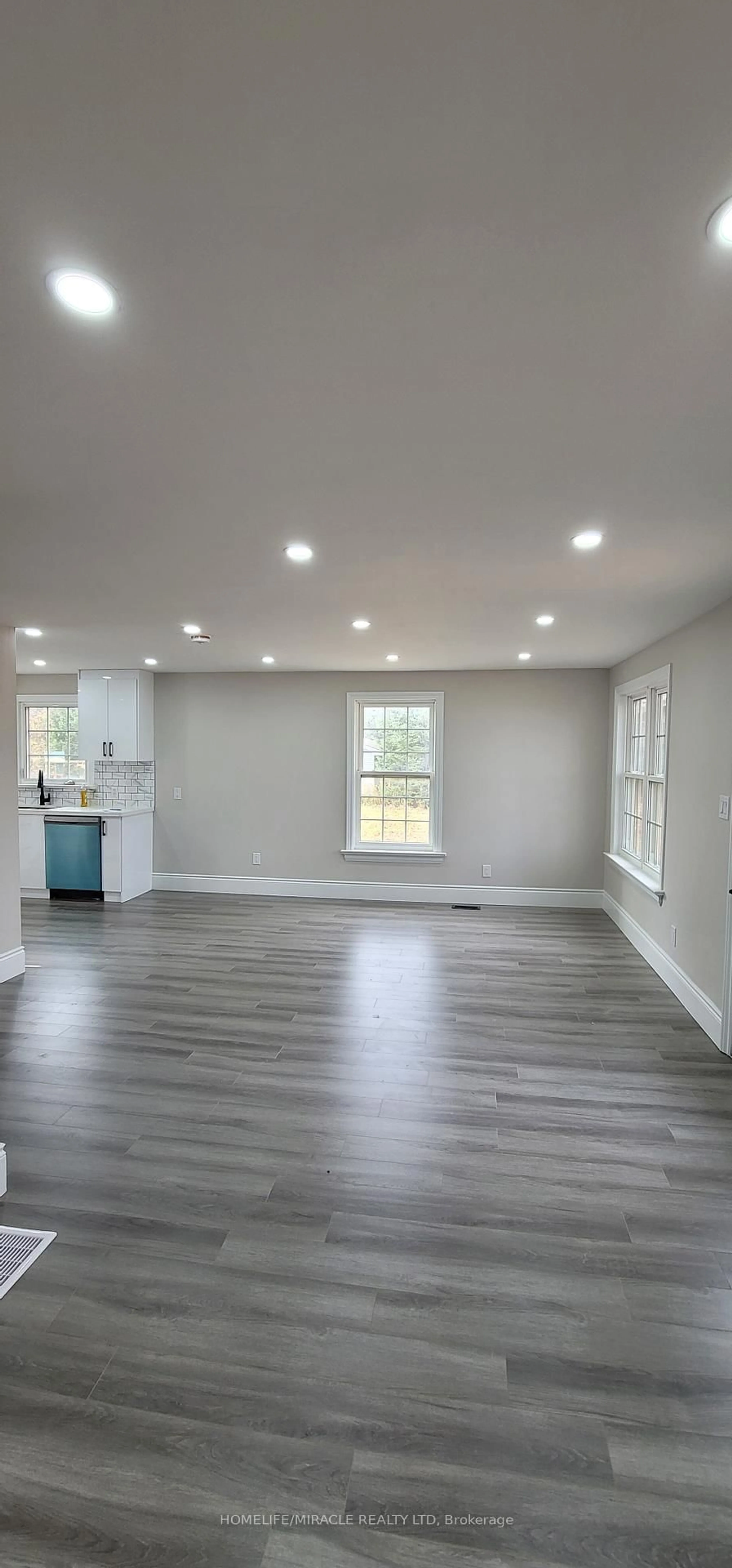 Open concept kitchen, wood/laminate floor for 971 Bruce Rd 4, Brockton Ontario N0G 2V0