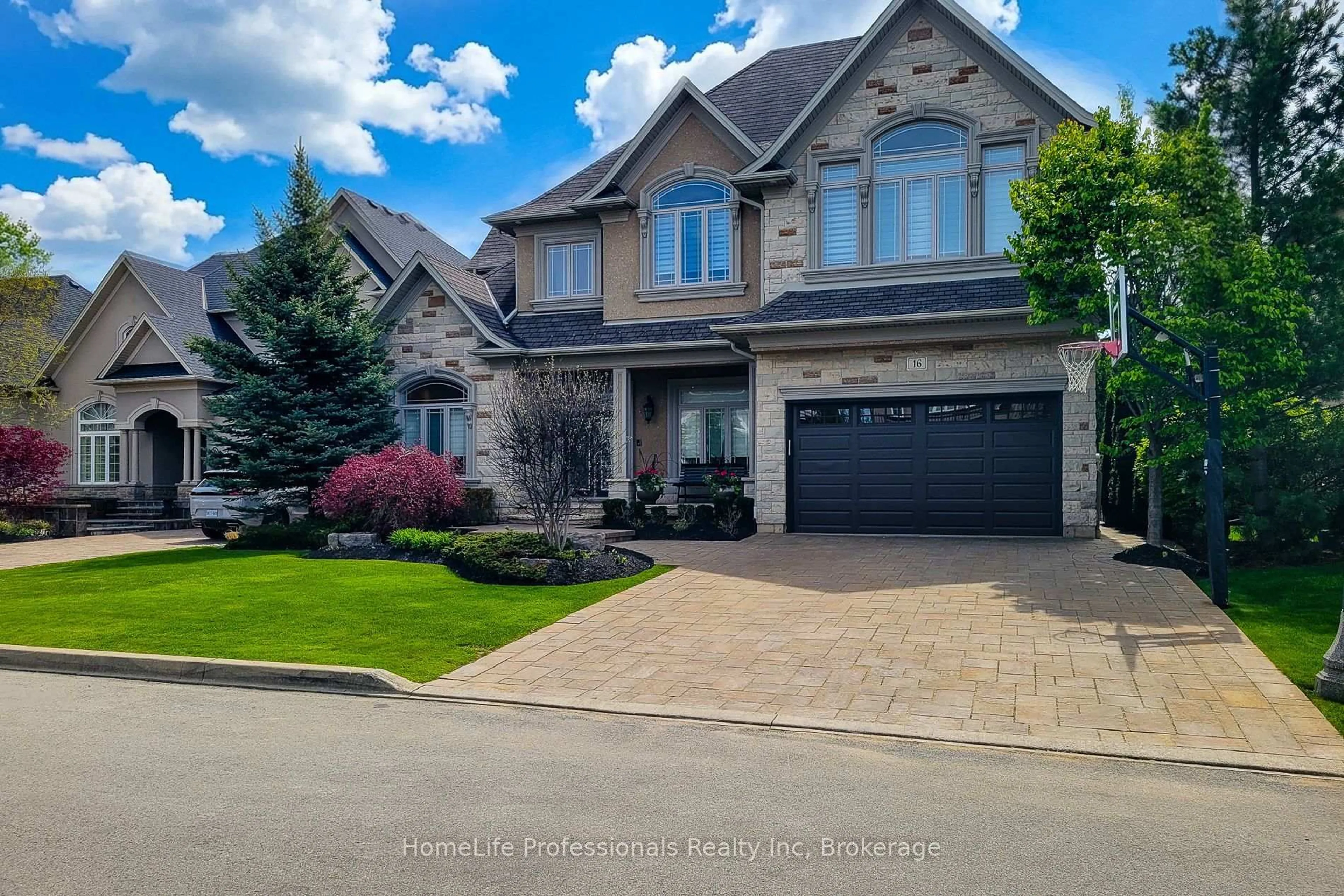 Home with brick exterior material, street for 16 Berkshire Pl, Hamilton Ontario L9K 0A9