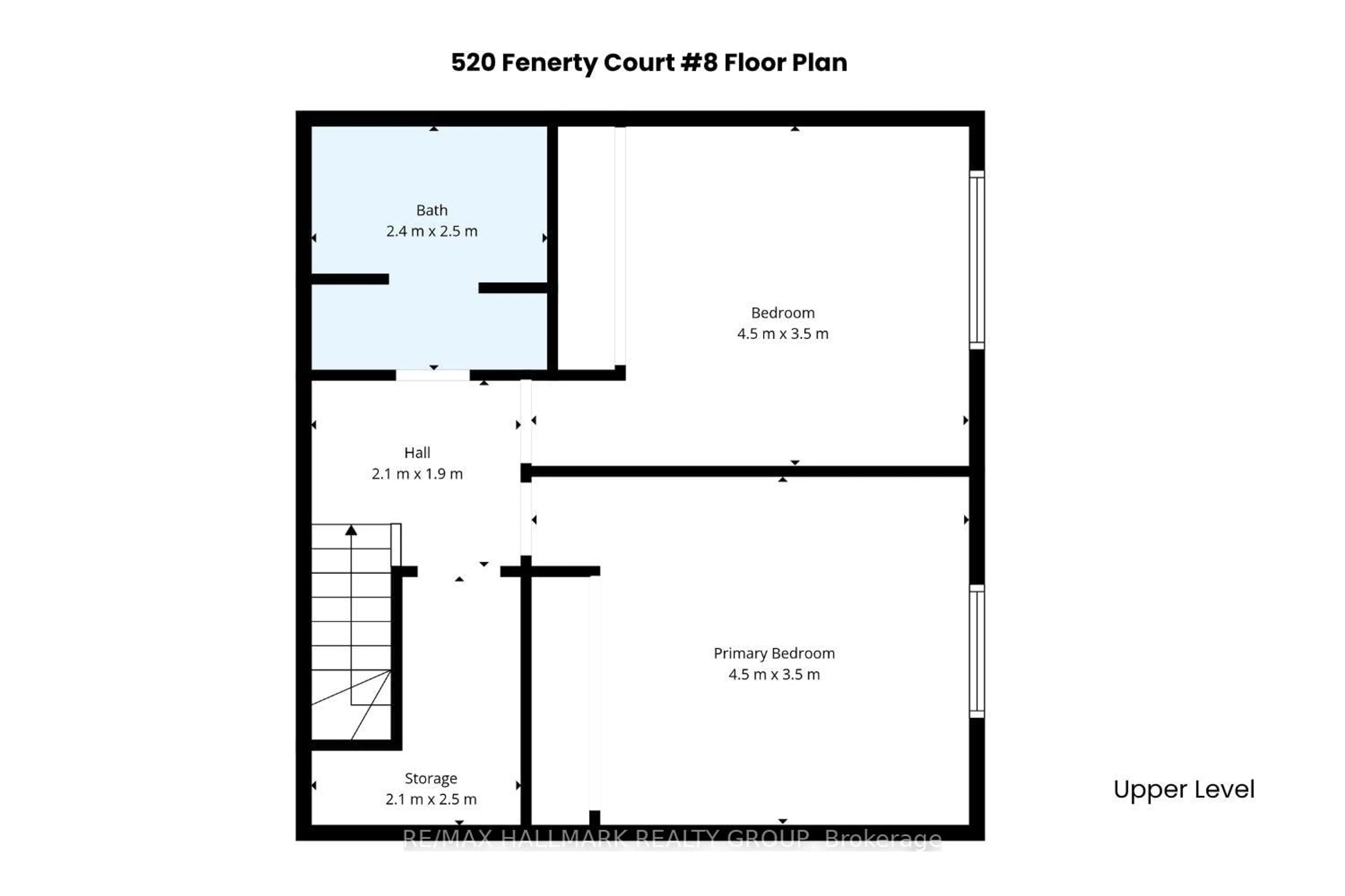Floor plan for 520 Fenerty Crt #8, Ottawa Ontario K2L 3B1