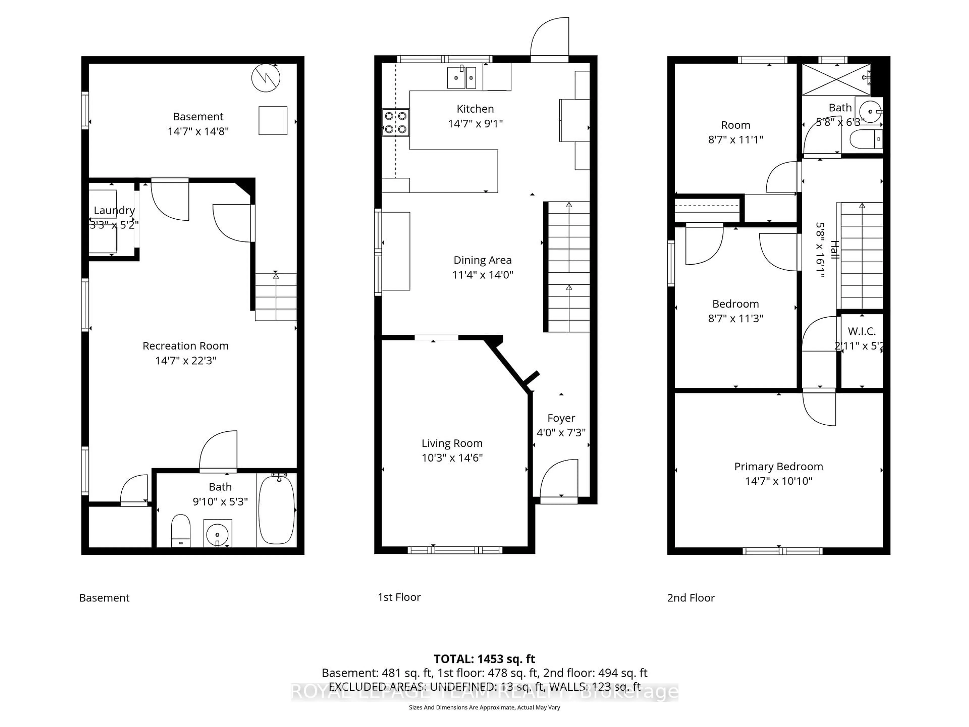 Floor plan for 135 Clarendon Ave, Ottawa Ontario K1Y 0R4