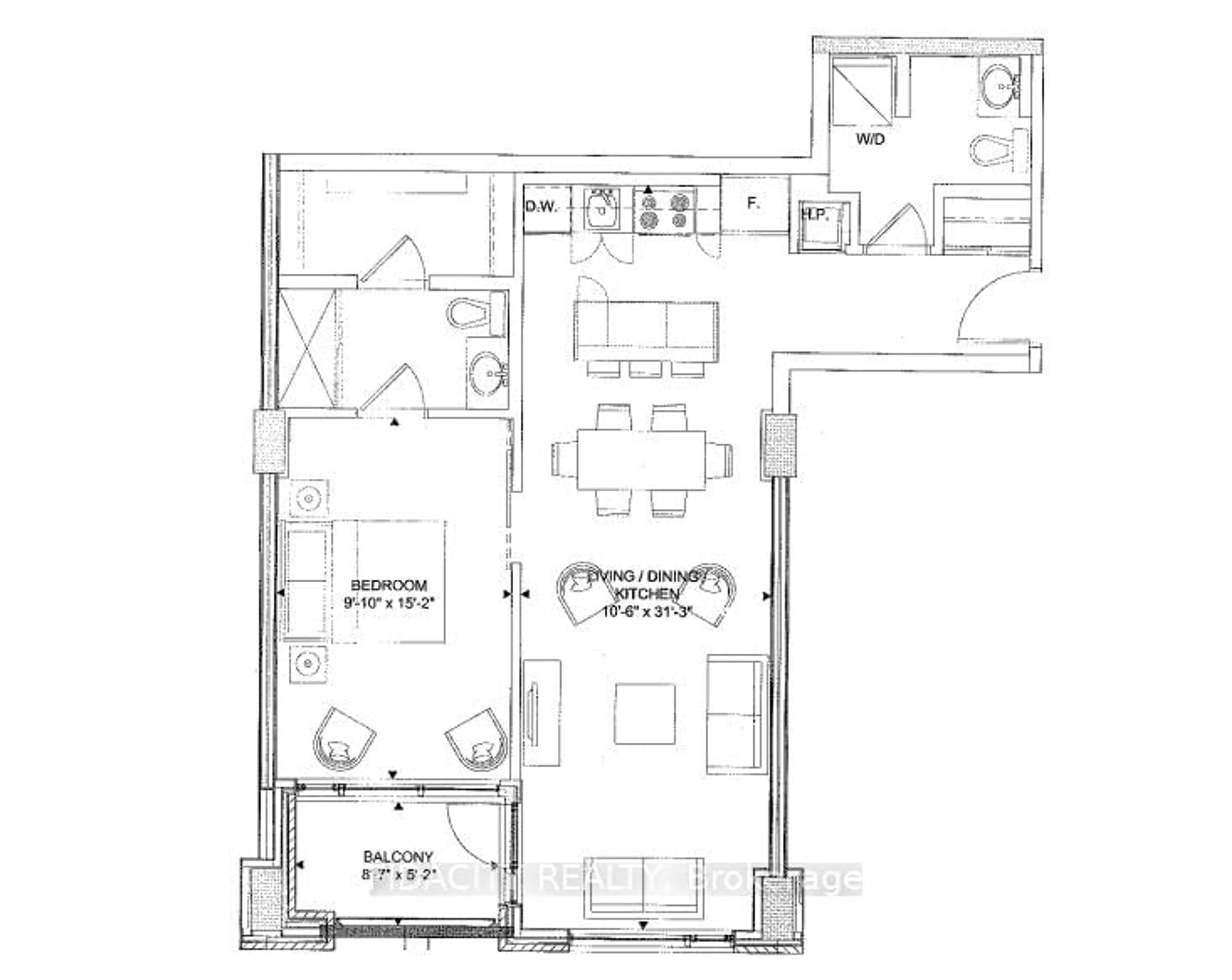 Floor plan for 108 Richmond Rd #607, Ottawa Ontario K1Z 0B3