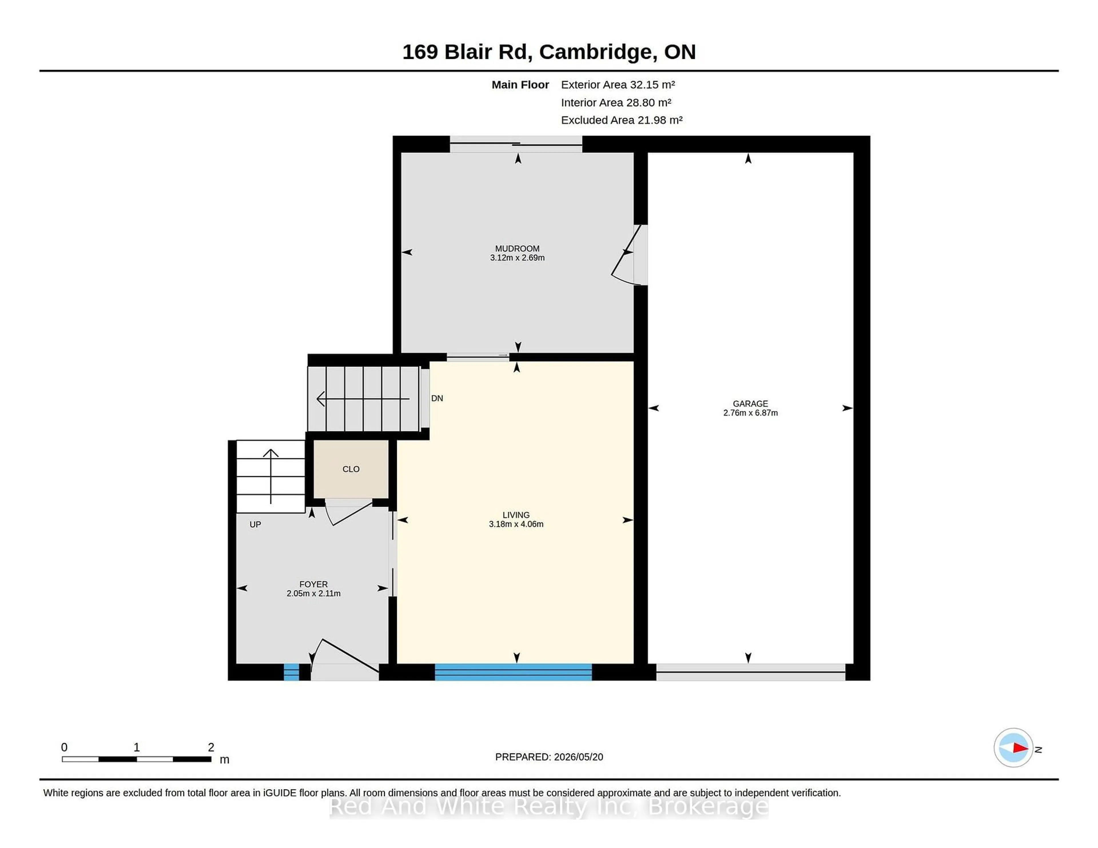 Floor plan for 169 Blair Rd, Cambridge Ontario N1S 2J5