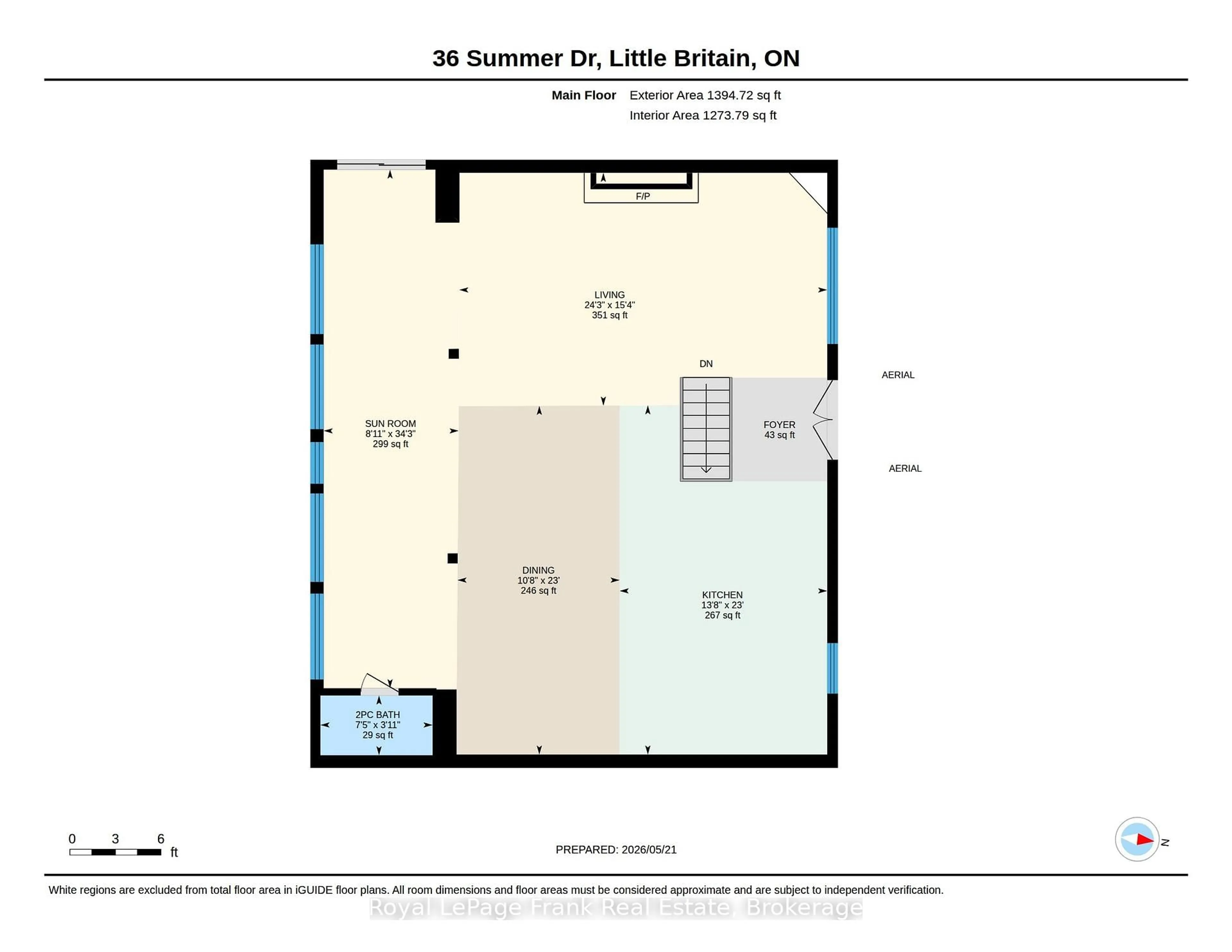 Floor plan for 36 Summer Dr, Kawartha Lakes Ontario K0M 2C0