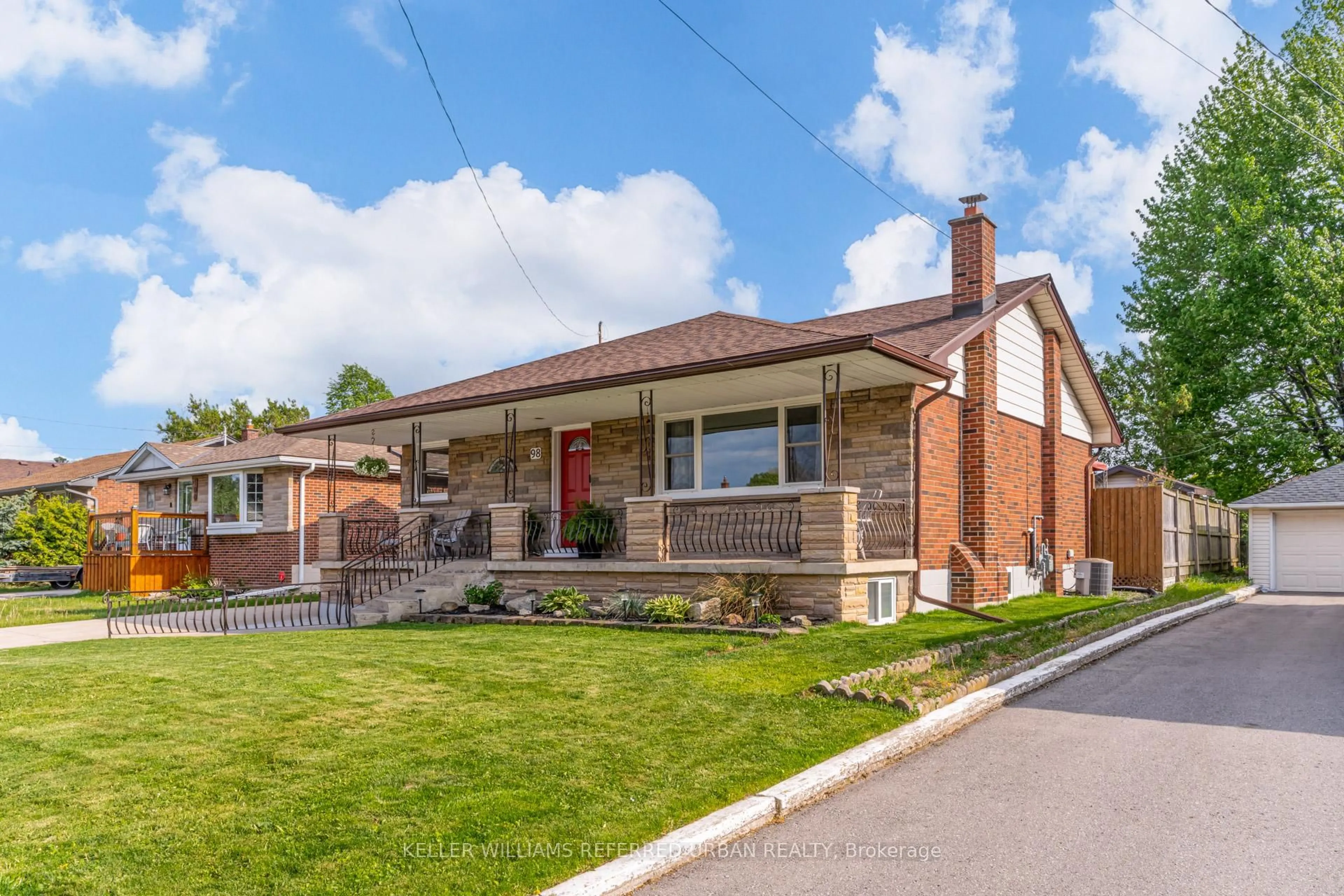 Home with brick exterior material, street for 98 Duncombe Dr, Hamilton Ontario L9A 2G3