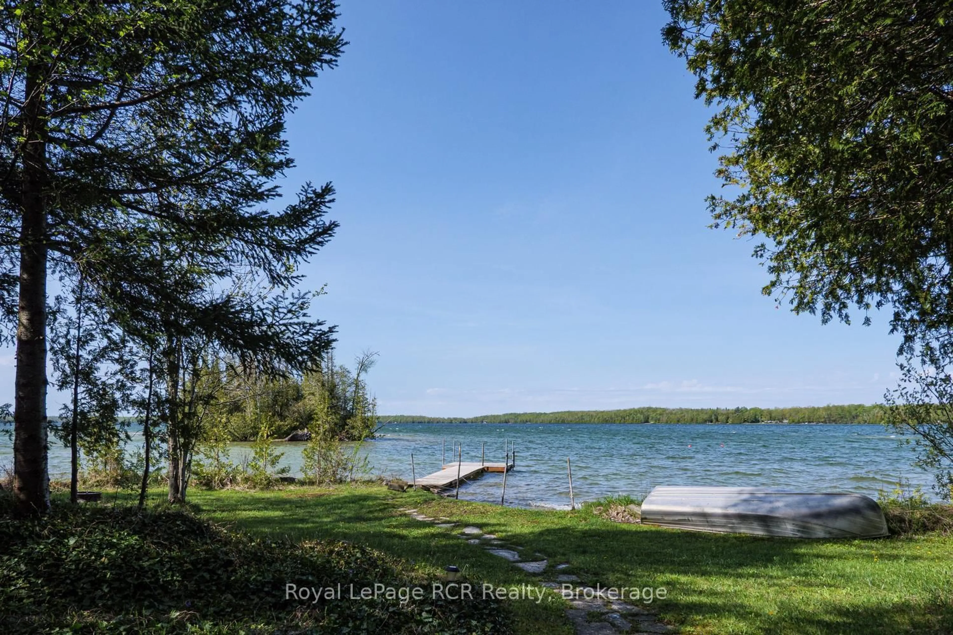 Patio, water/lake/river/ocean view for 90 Berford Park Rd, South Bruce Peninsula Ontario N0H 2T0