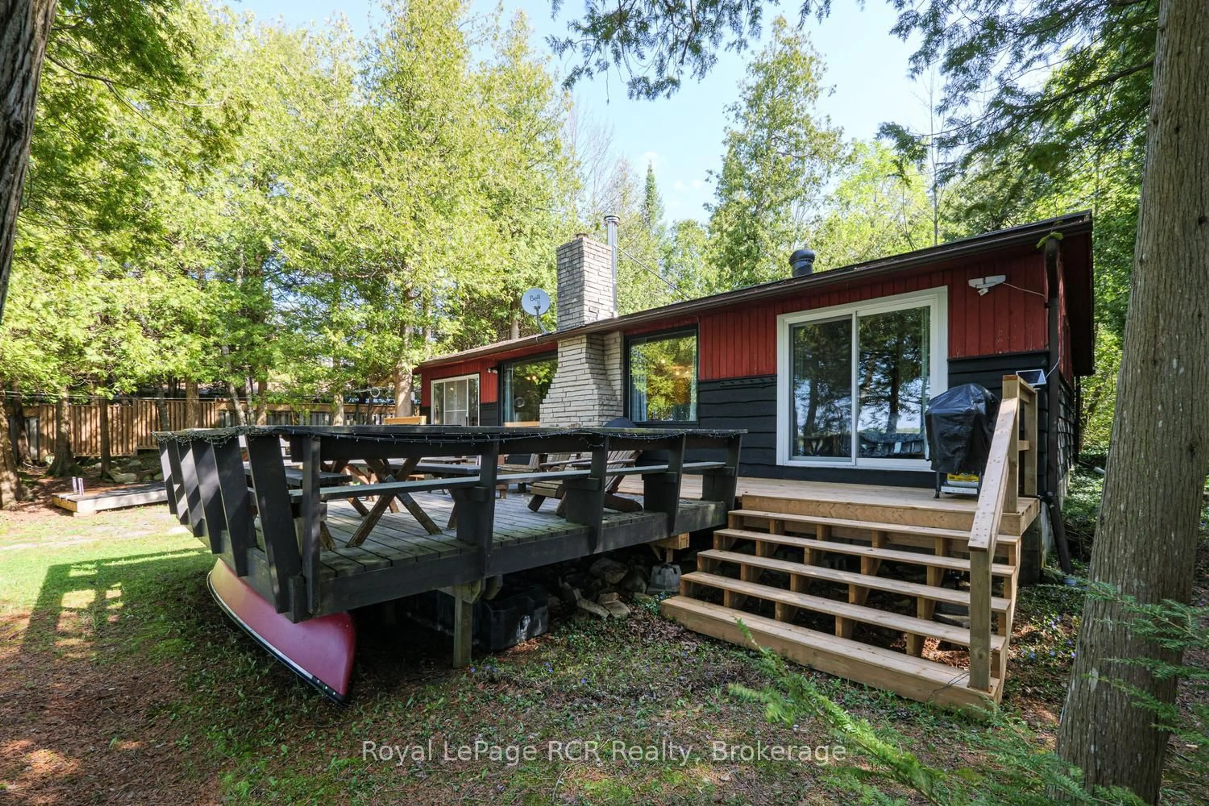 Patio, water/lake/river/ocean view for 90 Berford Park Rd, South Bruce Peninsula Ontario N0H 2T0