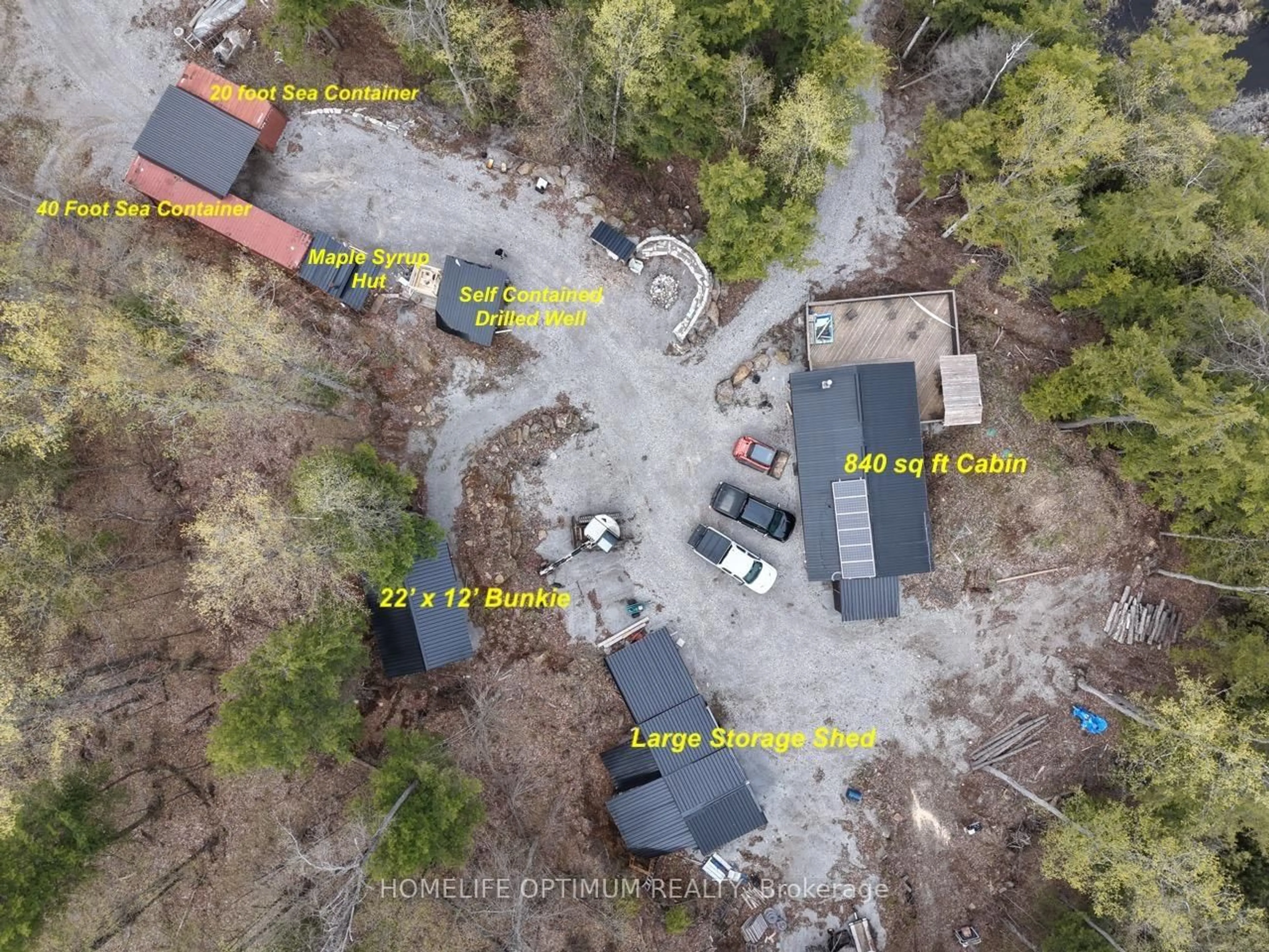 A pic from outside/outdoor area/front of a property/back of a property/a pic from drone, unknown for 1086 Crystal Lake Rd, Trent Lakes Ontario K0M 2A0