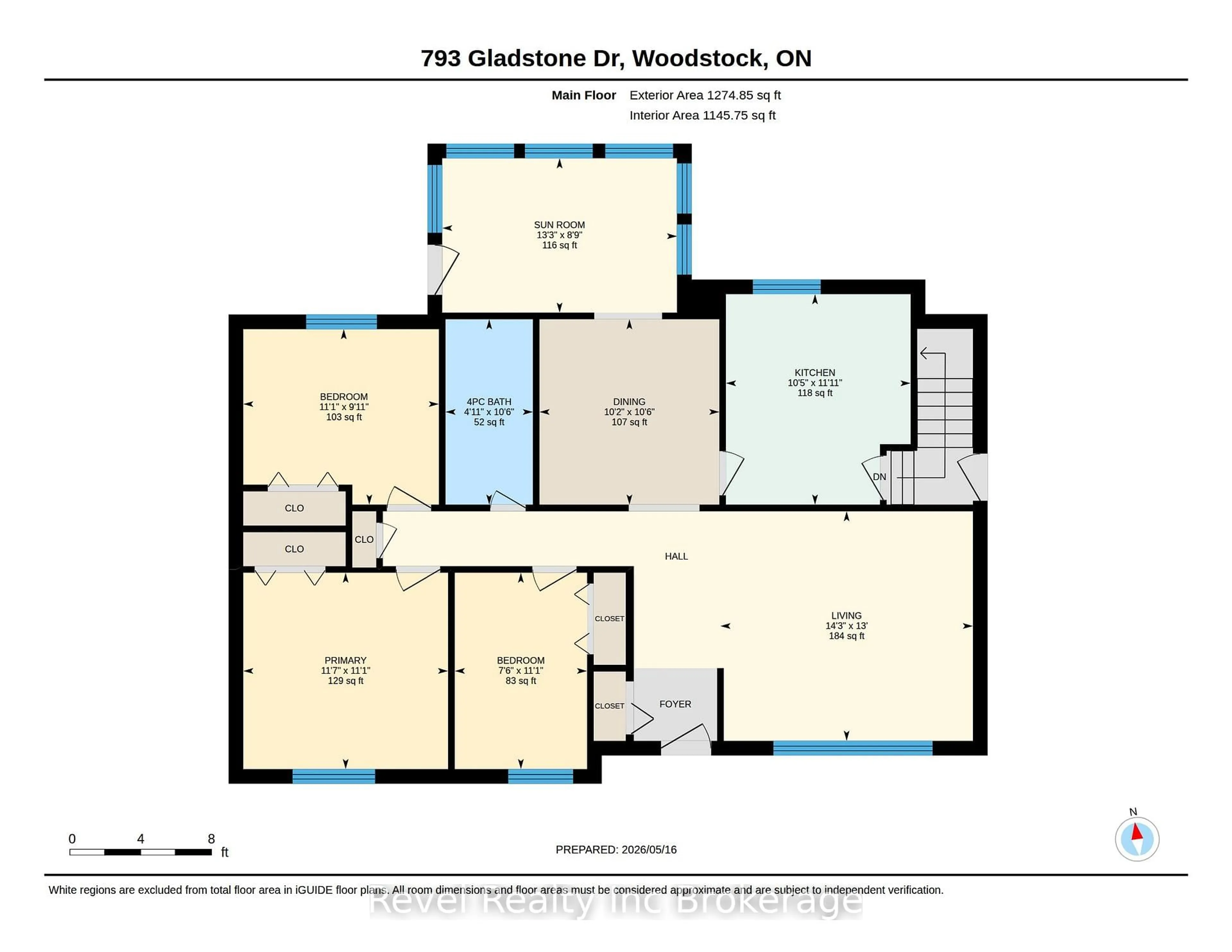 Floor plan for 793 Gladstone Dr, Woodstock Ontario N4S 5T3