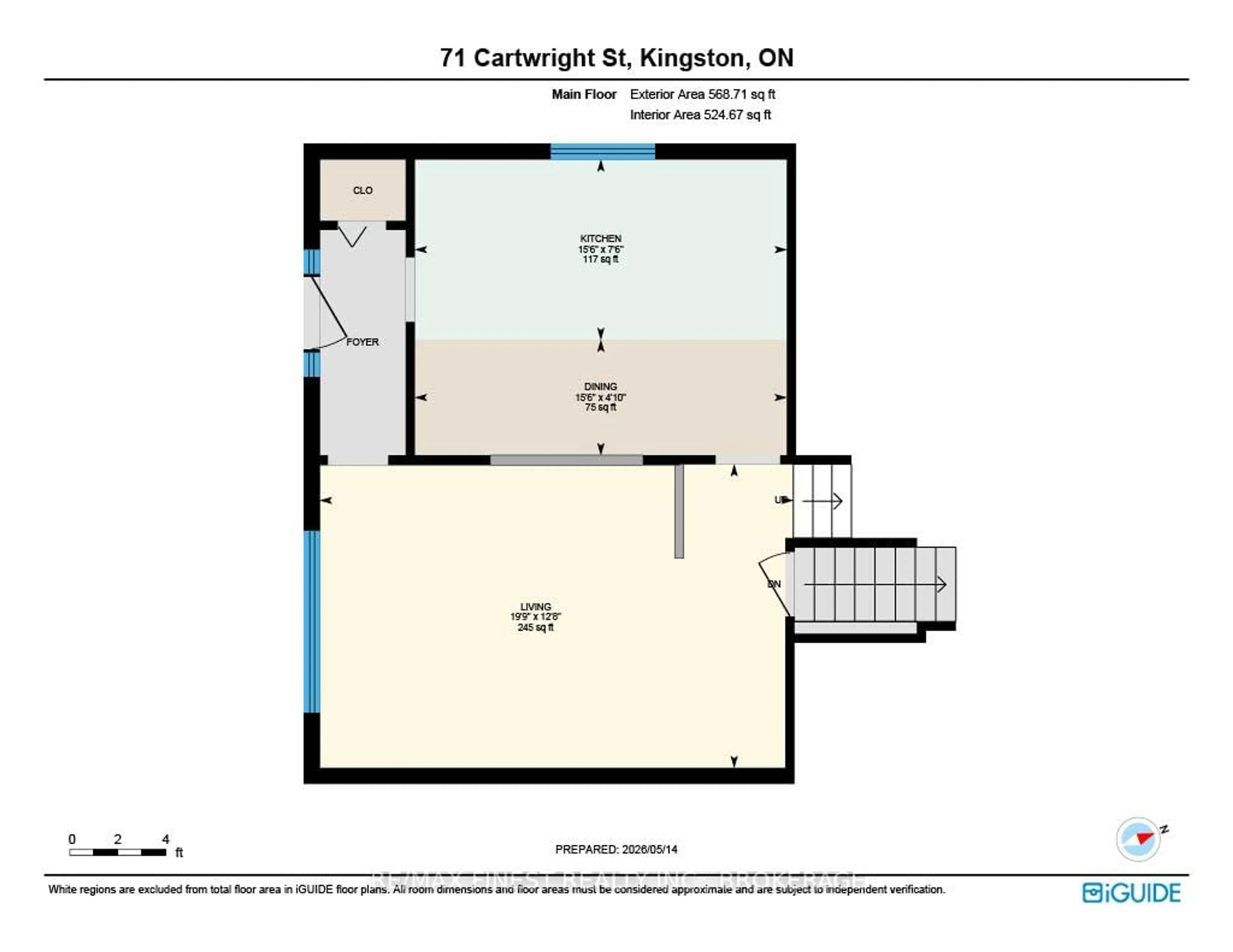 Floor plan for 71 Cartwright St, Kingston Ontario K7M 1P6