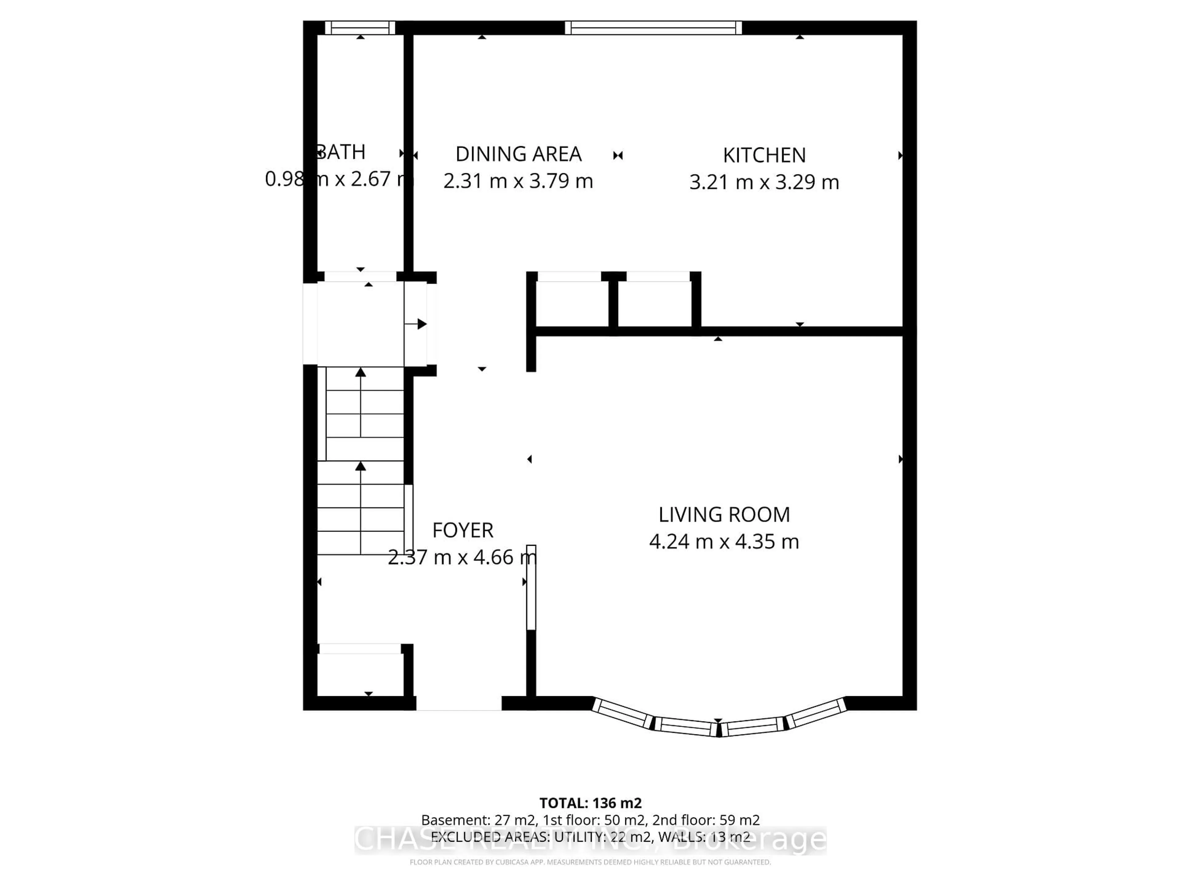 Floor plan for 632 Greenhill Ave, Hamilton Ontario L8K 5E9