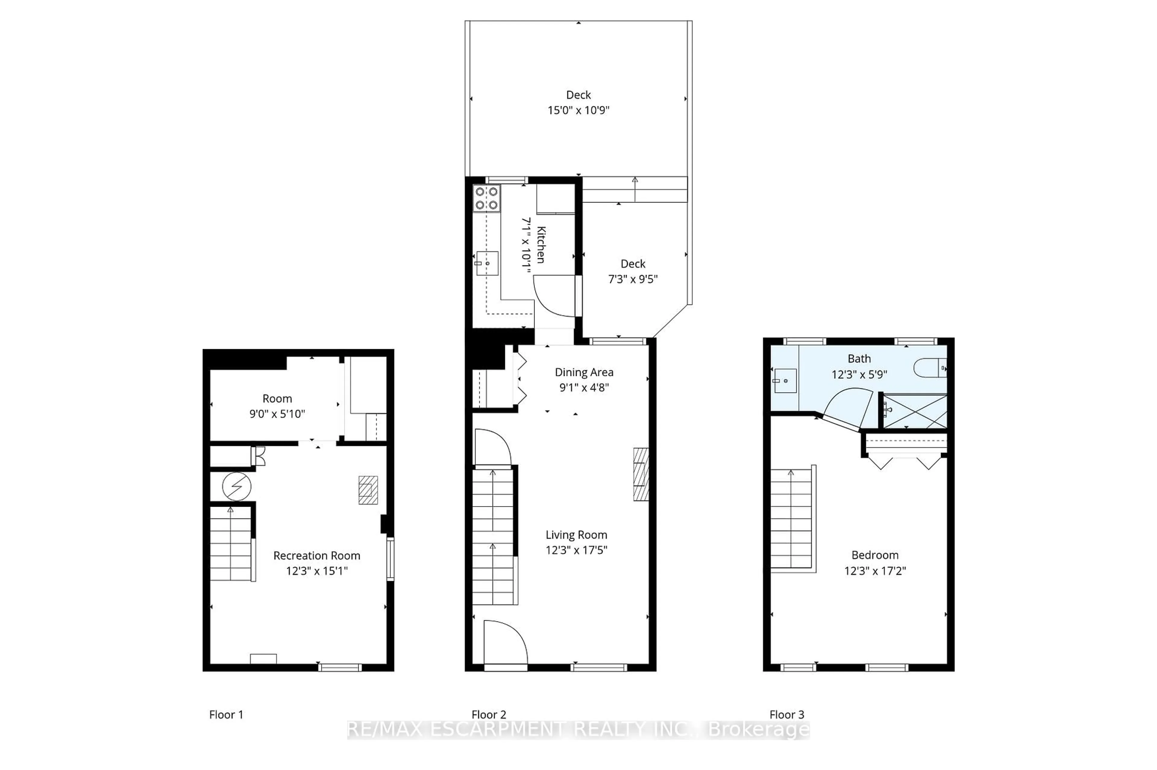Floor plan for 187 Barton St, Hamilton Ontario L8R 2H3