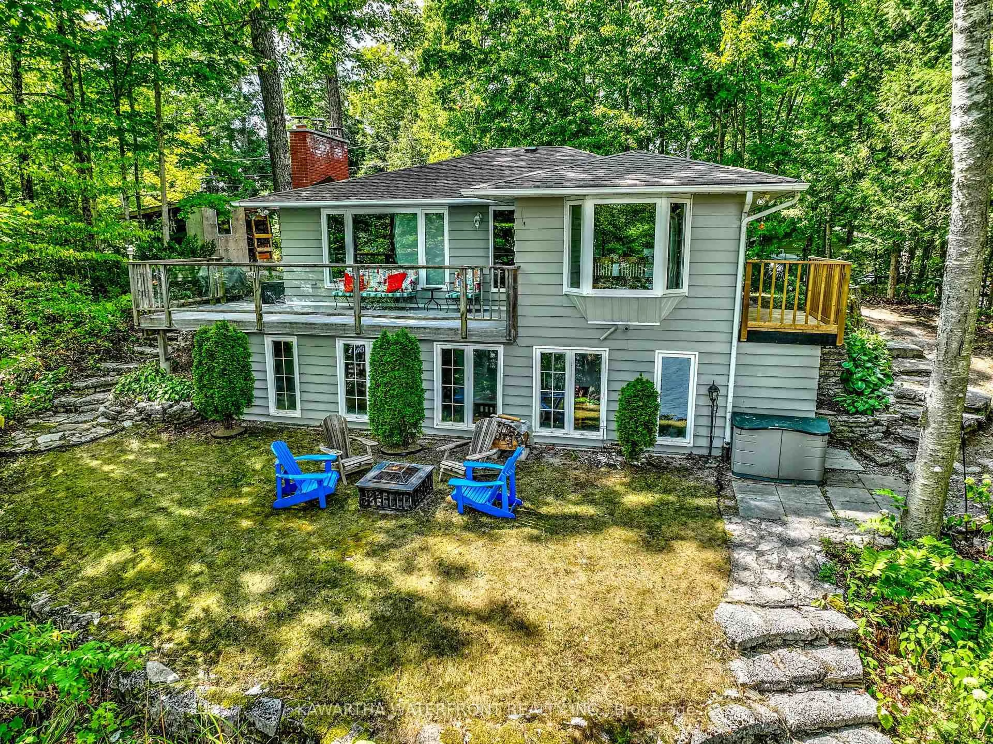 A pic from outside/outdoor area/front of a property/back of a property/a pic from drone, water/lake/river/ocean view for 89 Shadow Lake 2 Rd, Kawartha Lakes Ontario K0M 2L0